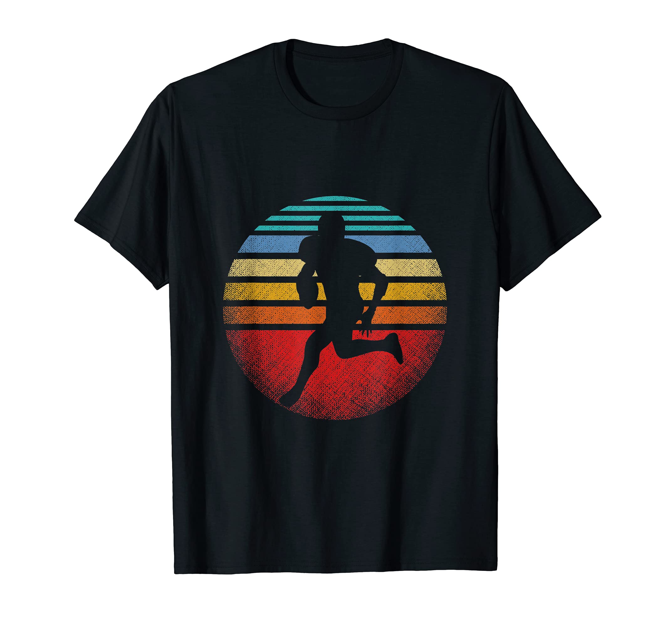 Retro American Football Player Running Quarterback T-Shirt