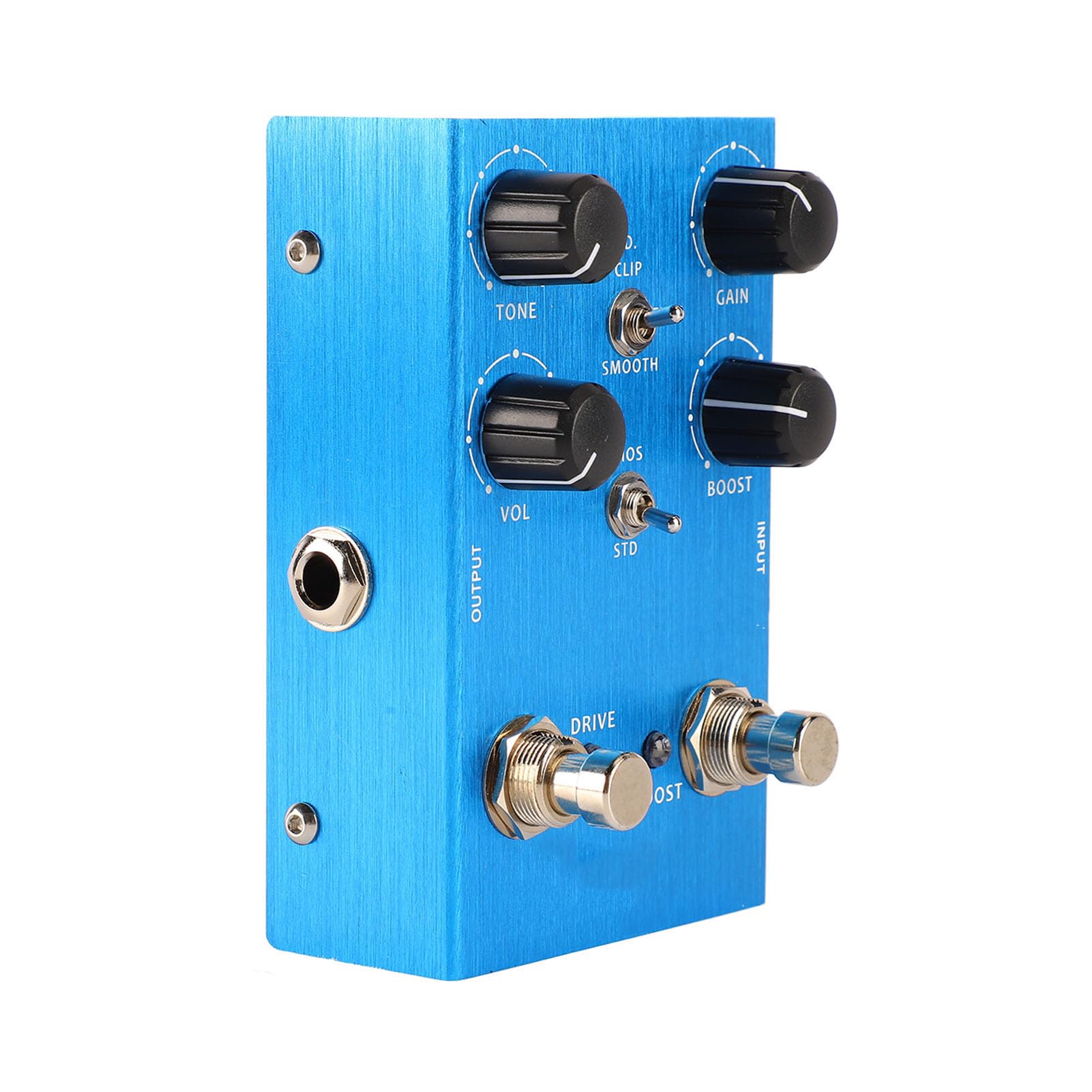 Pedale Effetto Chitarra Pedale Distorsione Simulatore di Amplificatore Sonoro, Chitarra Distorsione Robusto Multifunzionale in Lega di Alluminio per