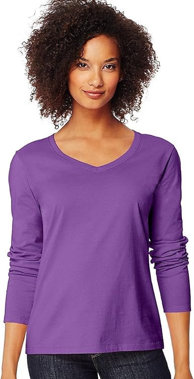 Long-Sleeve V-Neck T-Shirt at Amazon 