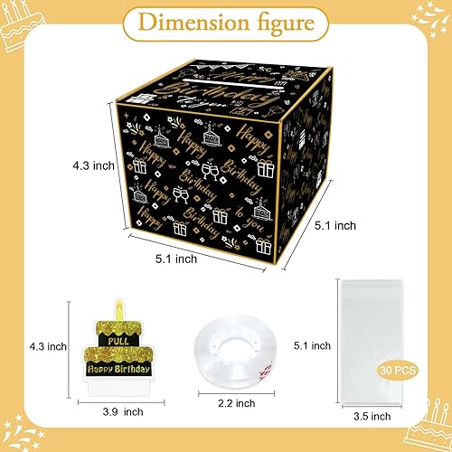Miniatura 5 de DTESL Caja de dinero para regalo en efectivo, caja de regalo para dinero en efectivo, caja de dinero para regalo en efectivo, soporte de dinero