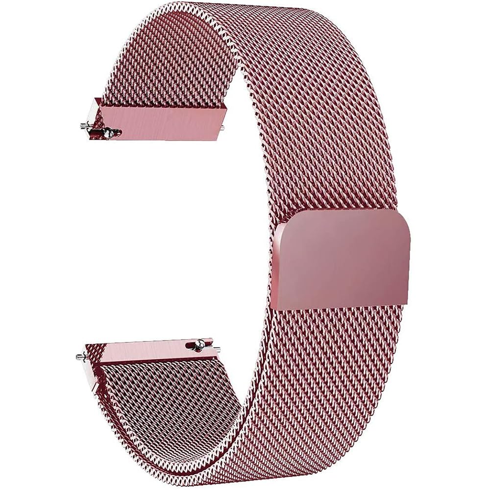20mm Watch Band for Samsung Galaxy Watch 7/6/5/4/FE 40mm 44mm/4&6 Classic 43mm 47mm 42mm 46mm/5 Pro 45mm/Active 2,Quick Release Magnetic Milanese