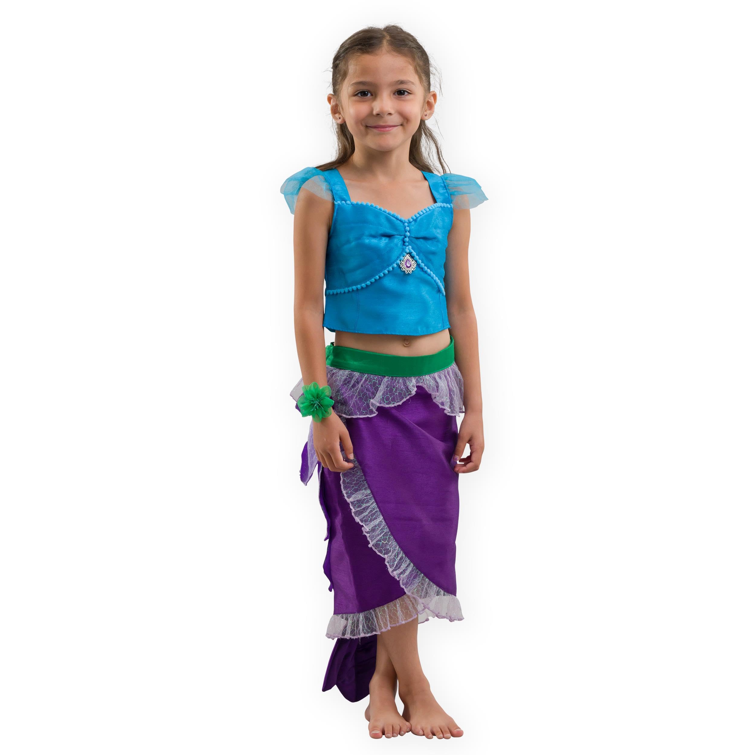 PRETEND TO BEE The Little Mermaid Fairytale Princess Dress Up Costume for Kids, 3-4 Years