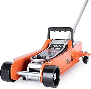 TONDA Low Profile Car Jack, 2.5 Ton (5,000 lb) Hydraulic Trolley Floor Jack for Garage, Home, Shop, Lifting Range 3.35