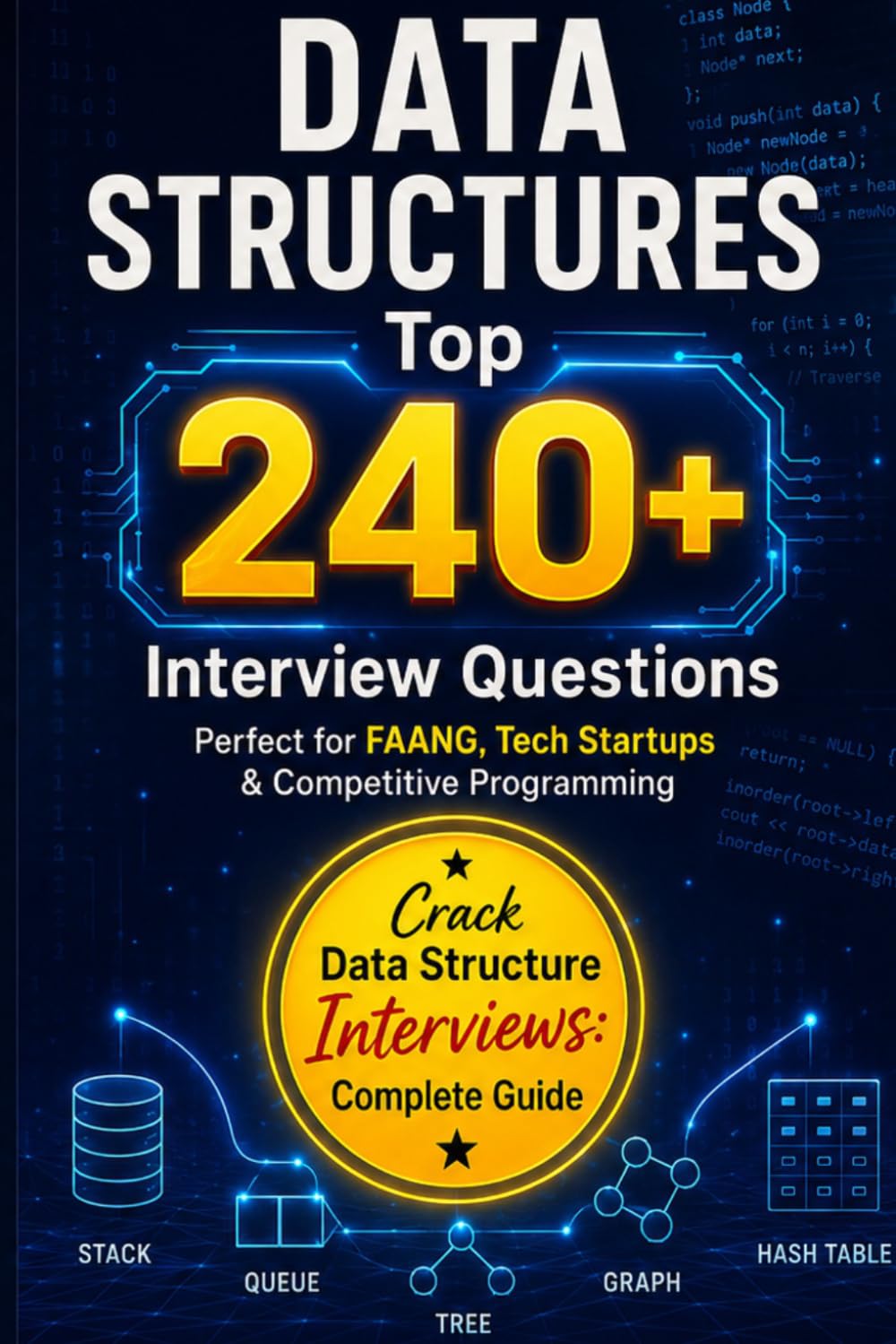 DATA STRUCTURES Top 240+ Interview Questions: Perfect for FAANG, Tech Startups & Competitive Programming