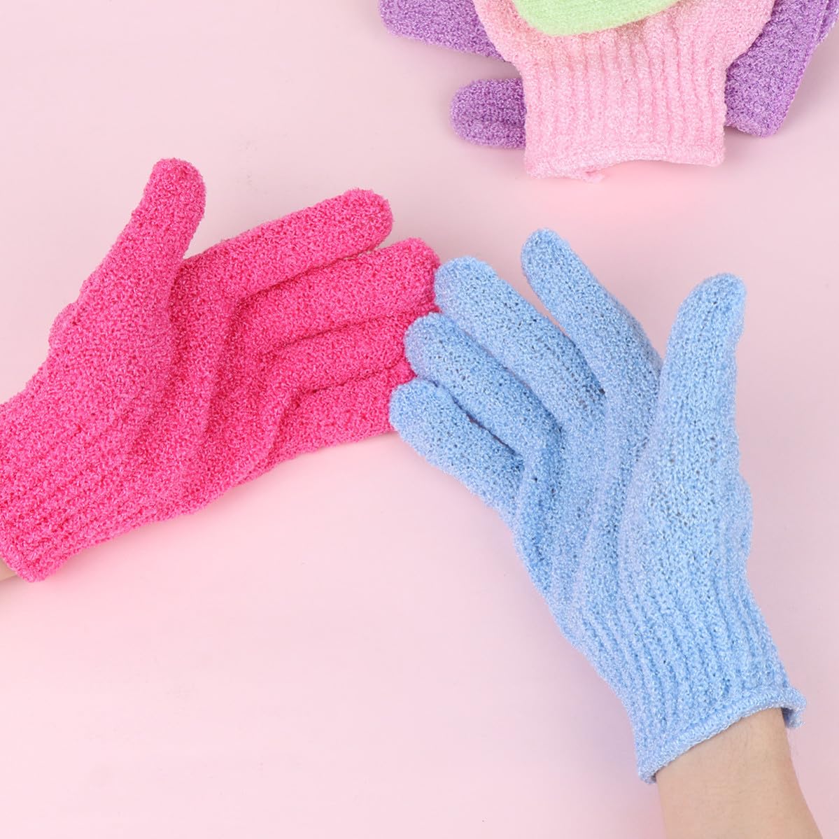 BESPORTBLE 90 Stück Fünf Finger Duschhandschuhe aus Nylon zum Peeling