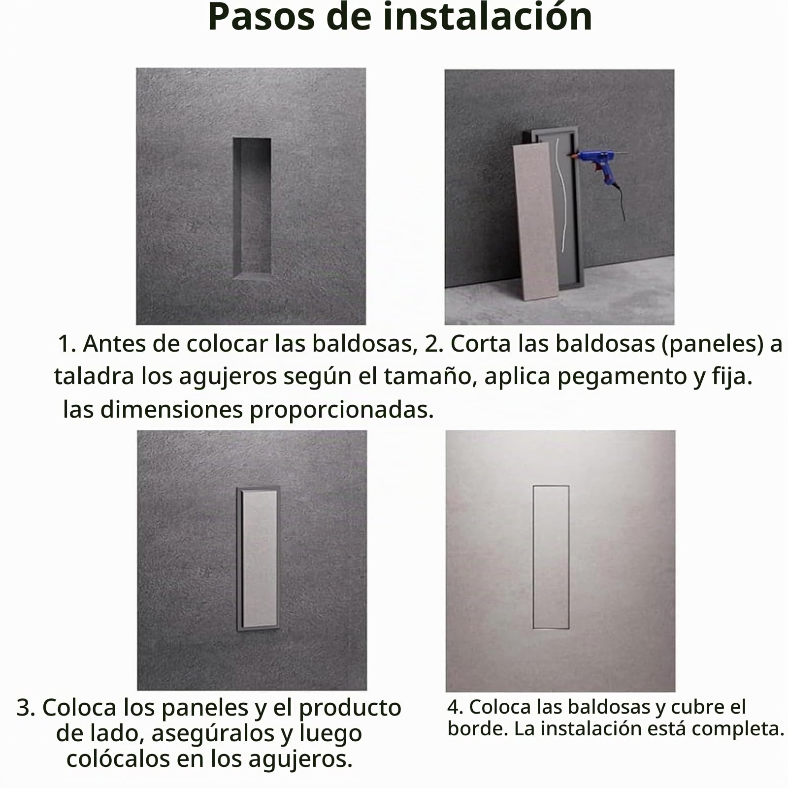 Nicho De Ducha De Acero Inoxidable 304, Soporte Empotrado para Escobilla De Inodoro, Incluye Escobilla, Diseño Invisible, Cierre Elástico, Fácil Limpieza/Ahorro De Espacio, Ideal para Baño