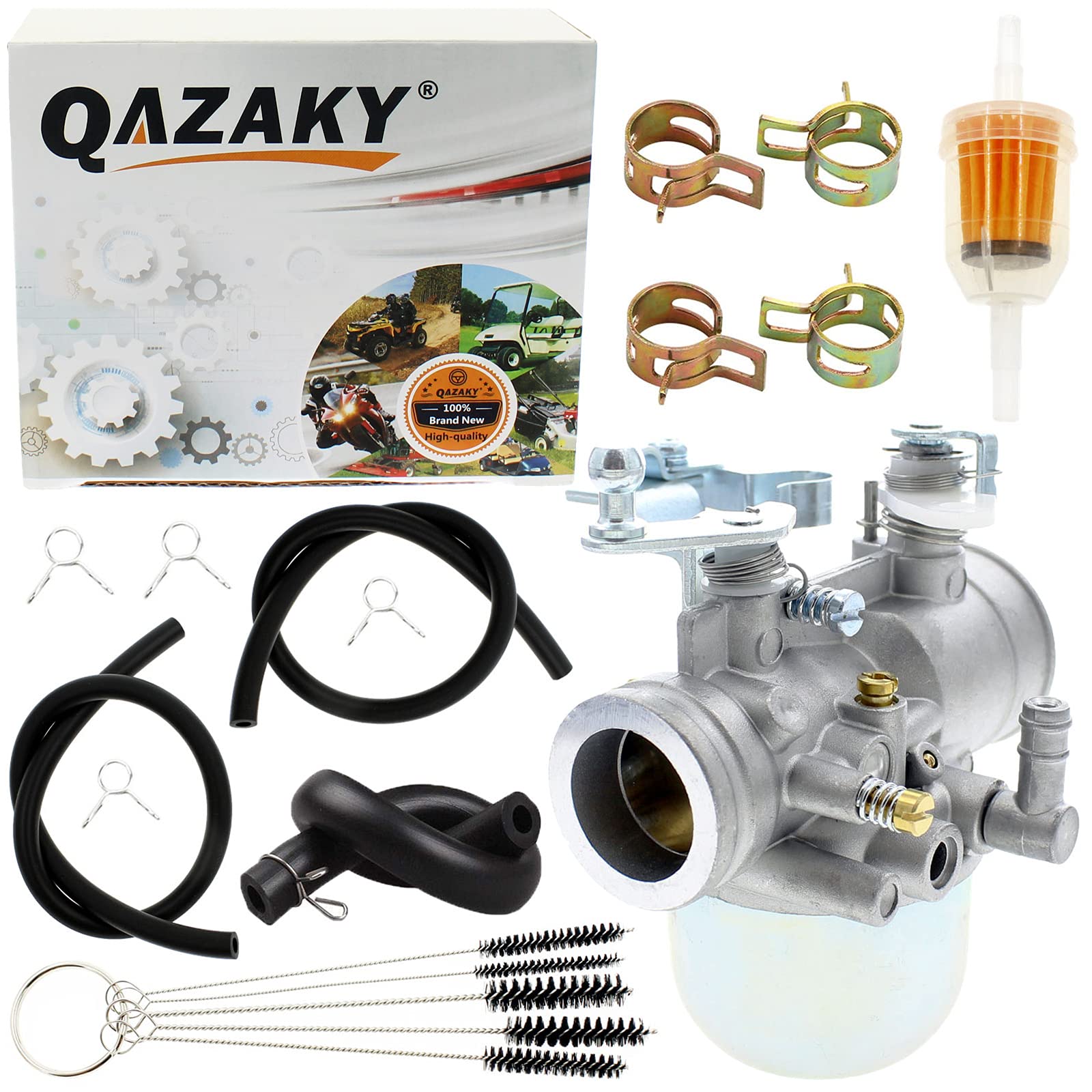 QAZAKY Carburetor Compatible with Yamaha G1 Gas Golf Cart Club Car 2-Cycle 2-Stroke Engine Carb J24-14101-01 J24-14101-00 1983 1984 1985 1986 1987 1988 1989
