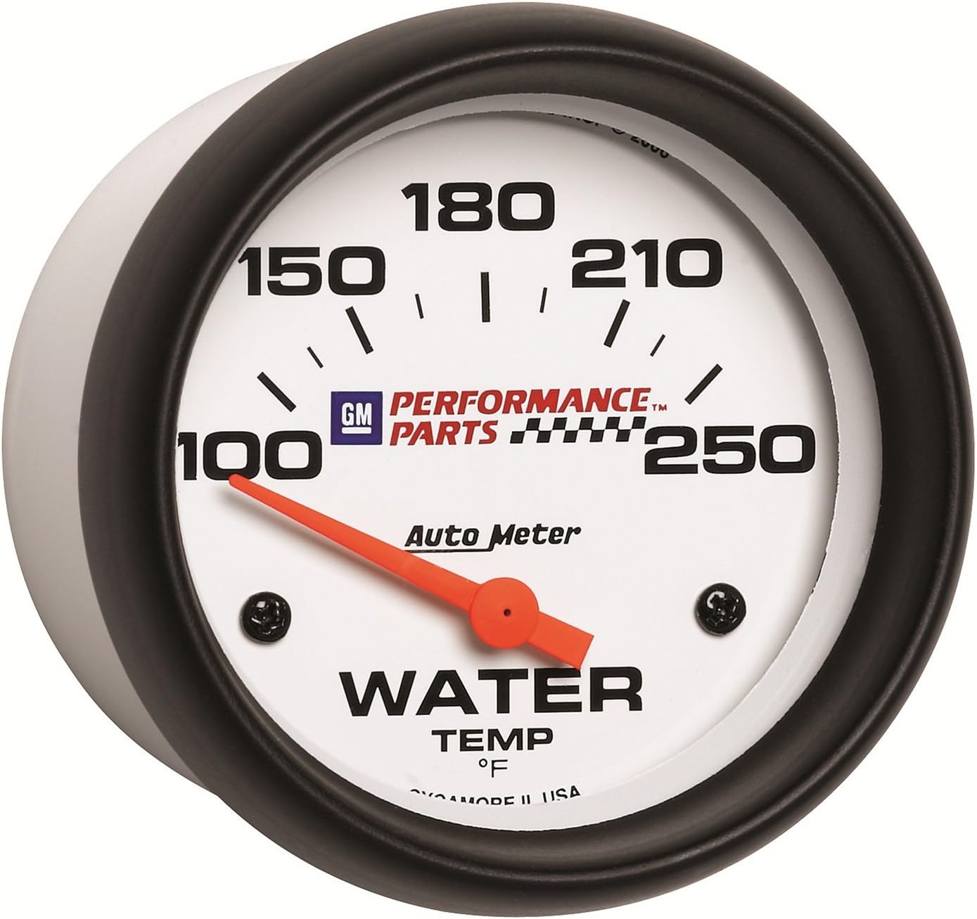 Auto Meter 5837-00407 GM Performance Parts 2-5/8" 100-250 Degree Fahrenheit Electric Water Temperature Gauge