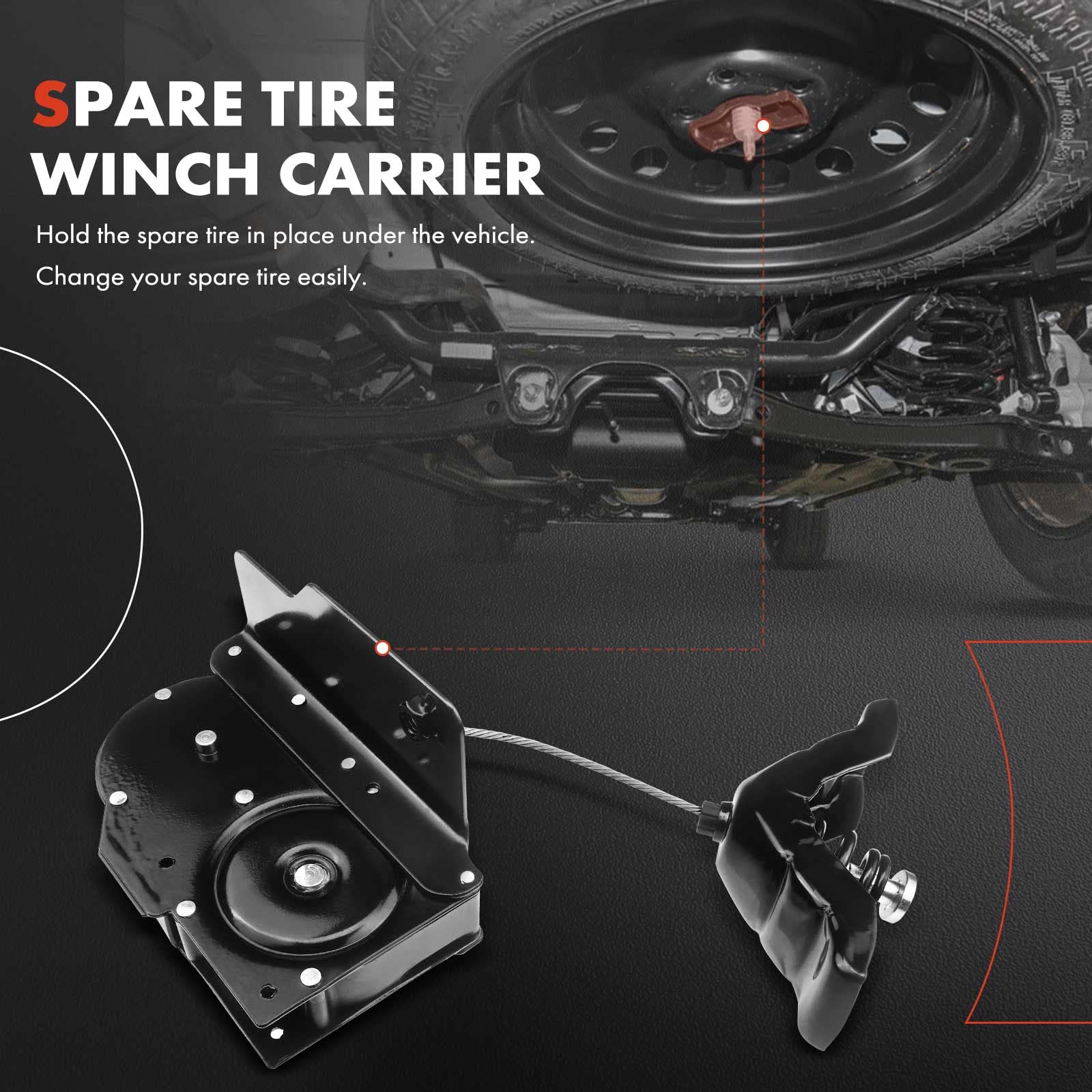 Spare Tire Hoist Carrier 924-539 For Ford F-350 F-250 Super Duty - Foto 7