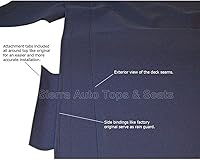 Vista 2 de Sierra Auto Tops Convertible Top Reemplazo para Porsche 993 Carrera 1994-1998, Stayfast Canvas, Azul