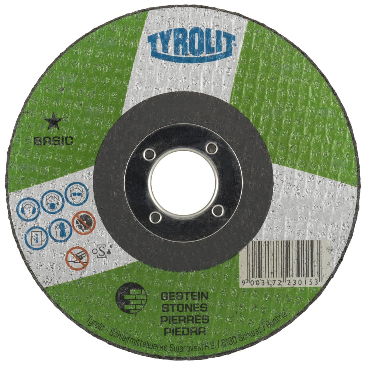 25x Tyrolit Trennscheibe gerade 178x3x22,23 mm C30 BASIC Gestein