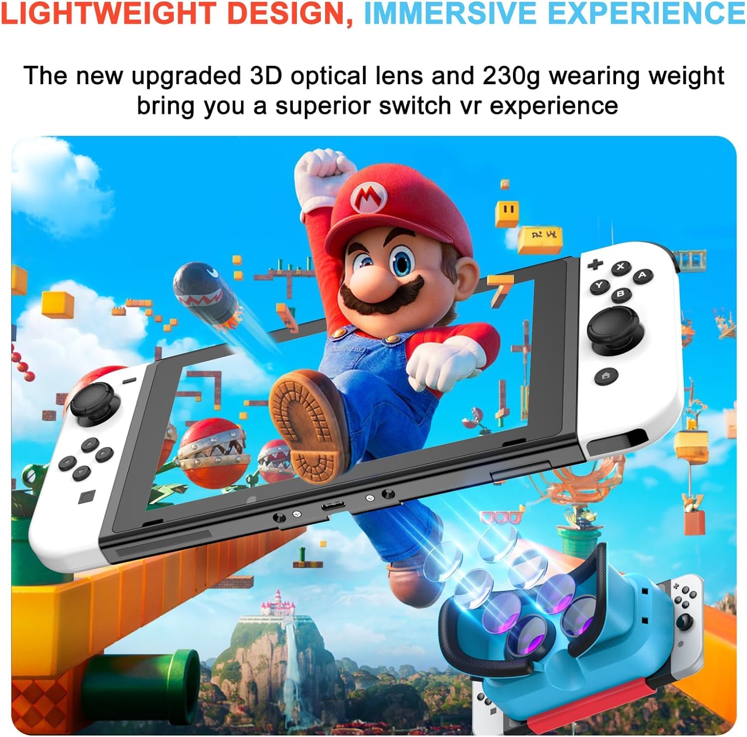 Amazon.com: LAPORiO VR Headset, Designed for Nintendo Switch
