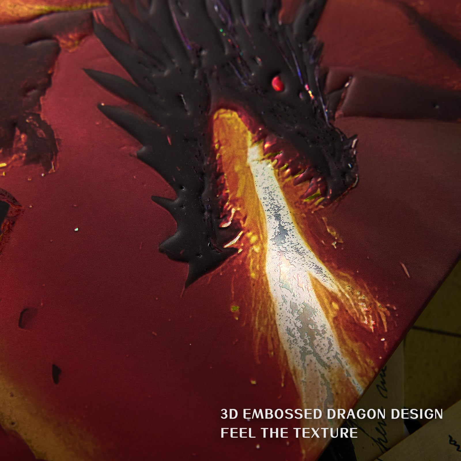 Magnetischer DM Screen 5e–3D-geprägter Dungeon Master Sichtschirm (4-teilig,faltbar & anpassbar)-Premium RPG Zubehör & Geschenk für Dungeon Masters,Männer & Freunde