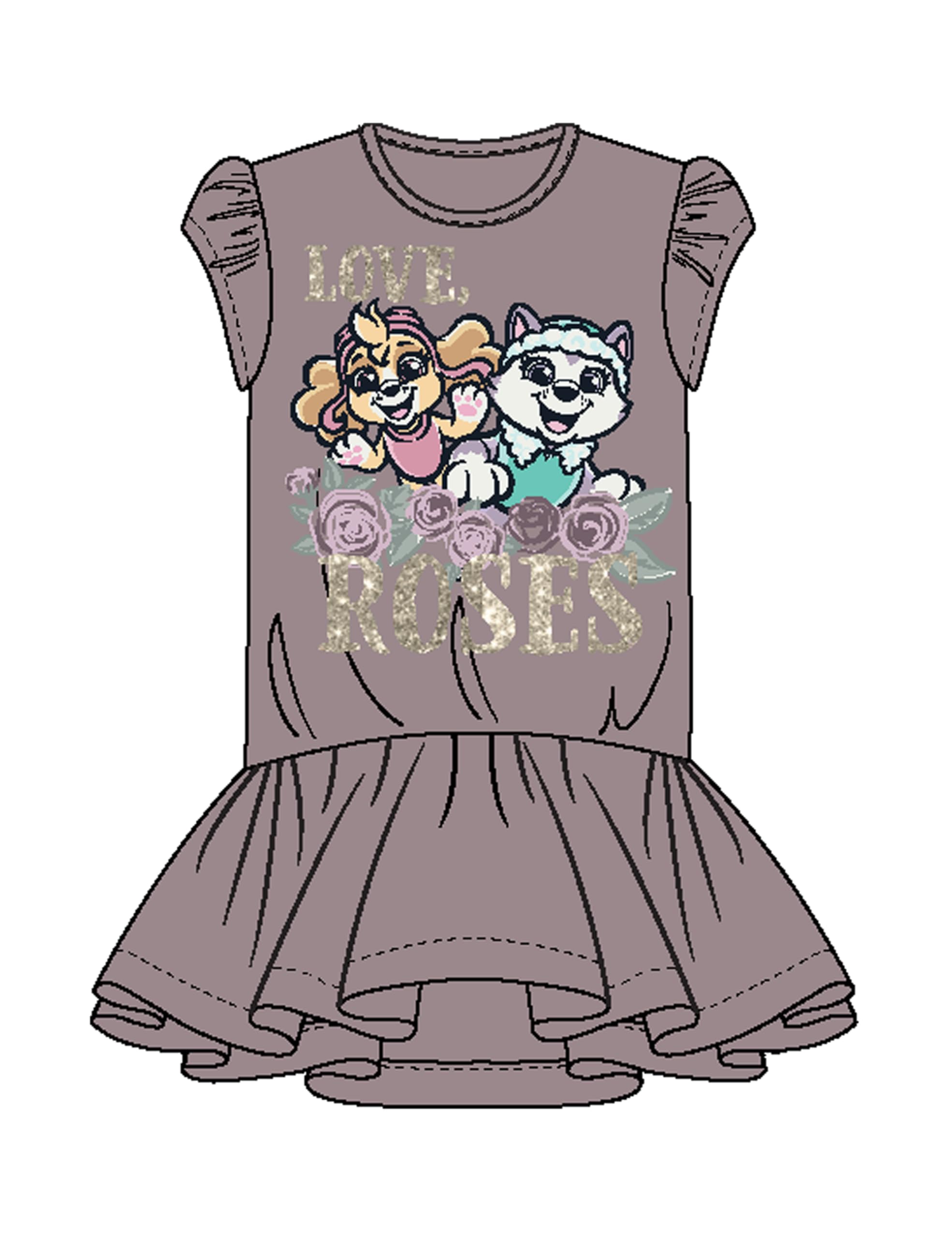 NAME IT Nmfmema Pawpatrol Ss Dress Cplg Dziewczynki Nmfmema Pawpatrol Ss Dress Cplg (1 w zestawie)