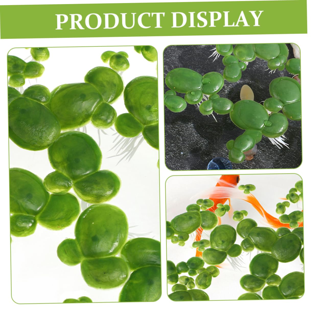 Zerodeko Lot De 5 Plantes Artificielles Pour Aquarium Décoration Flottante Naturelle Mini Lentilles Deau Artificielles Décoration Aquatique 90 Pièces X 5