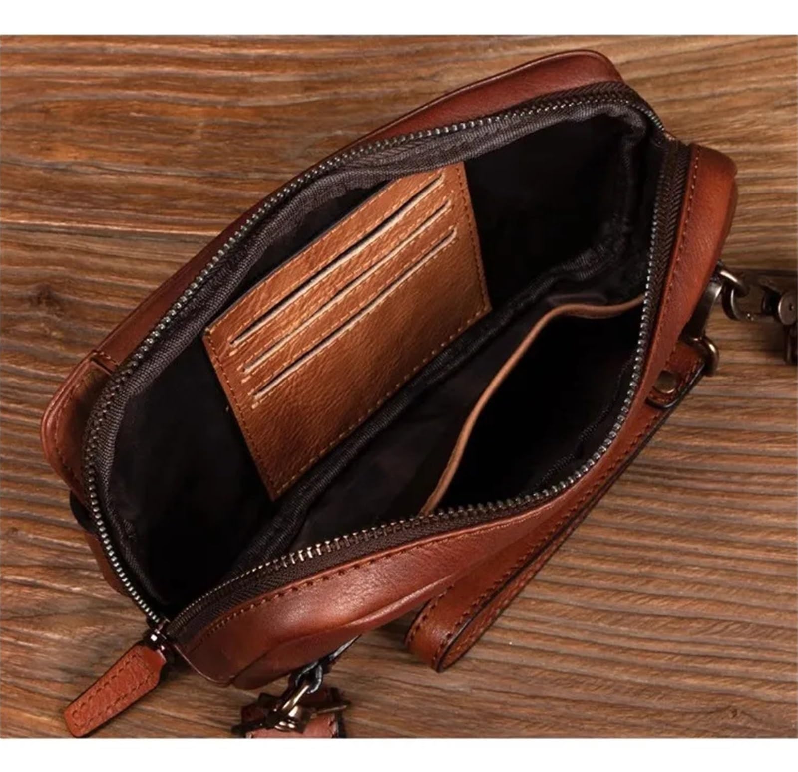 Herren Clutch Tasche Handgemachte Herren Handtasche Leder Clutch Multifunktionale Vintage Reisen