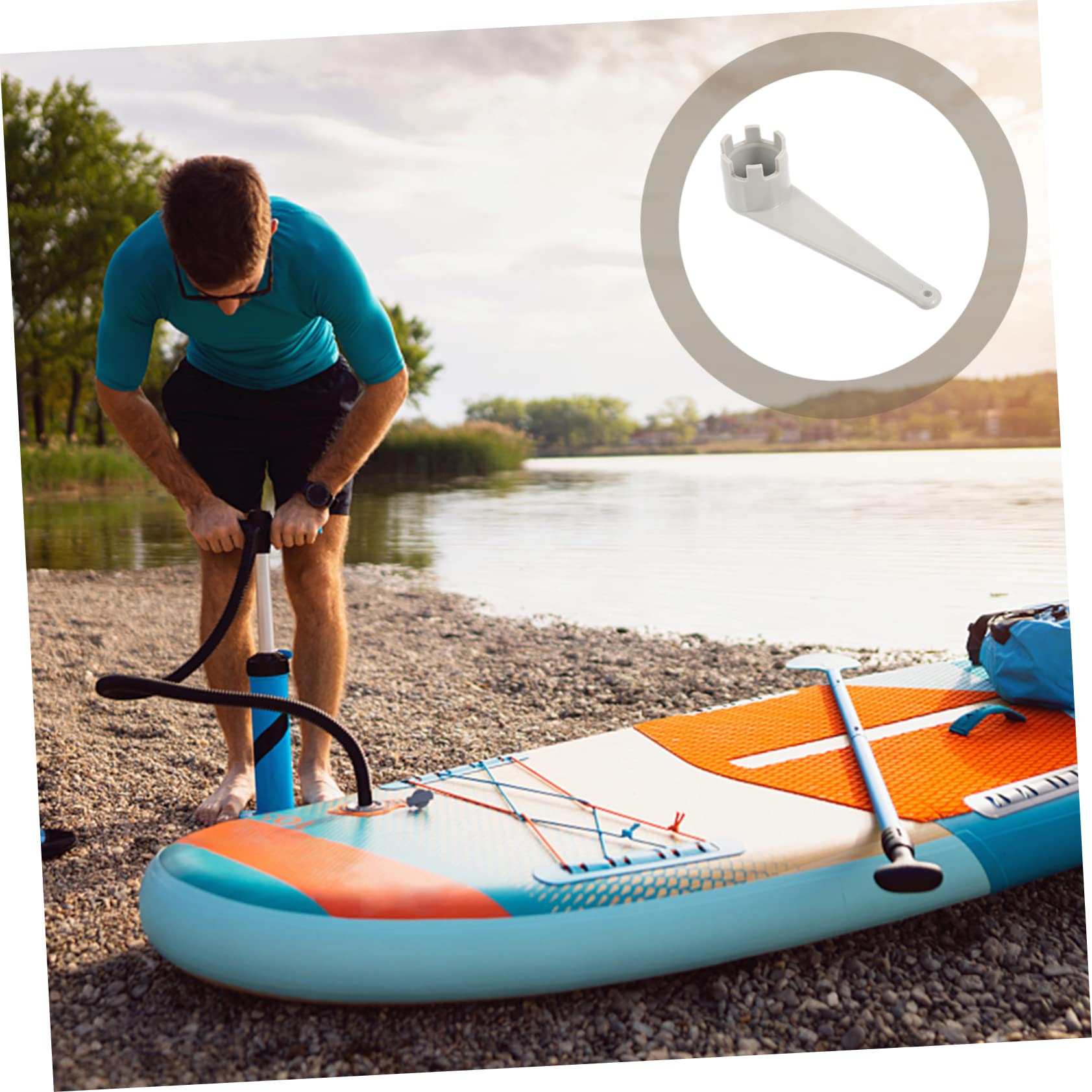 Chiave Valvola Per Paddle Board E Kayak - Accessorio In Plastica, Leggero E Portatile, Per Gonfiaggio E Chiusura - Foto 5