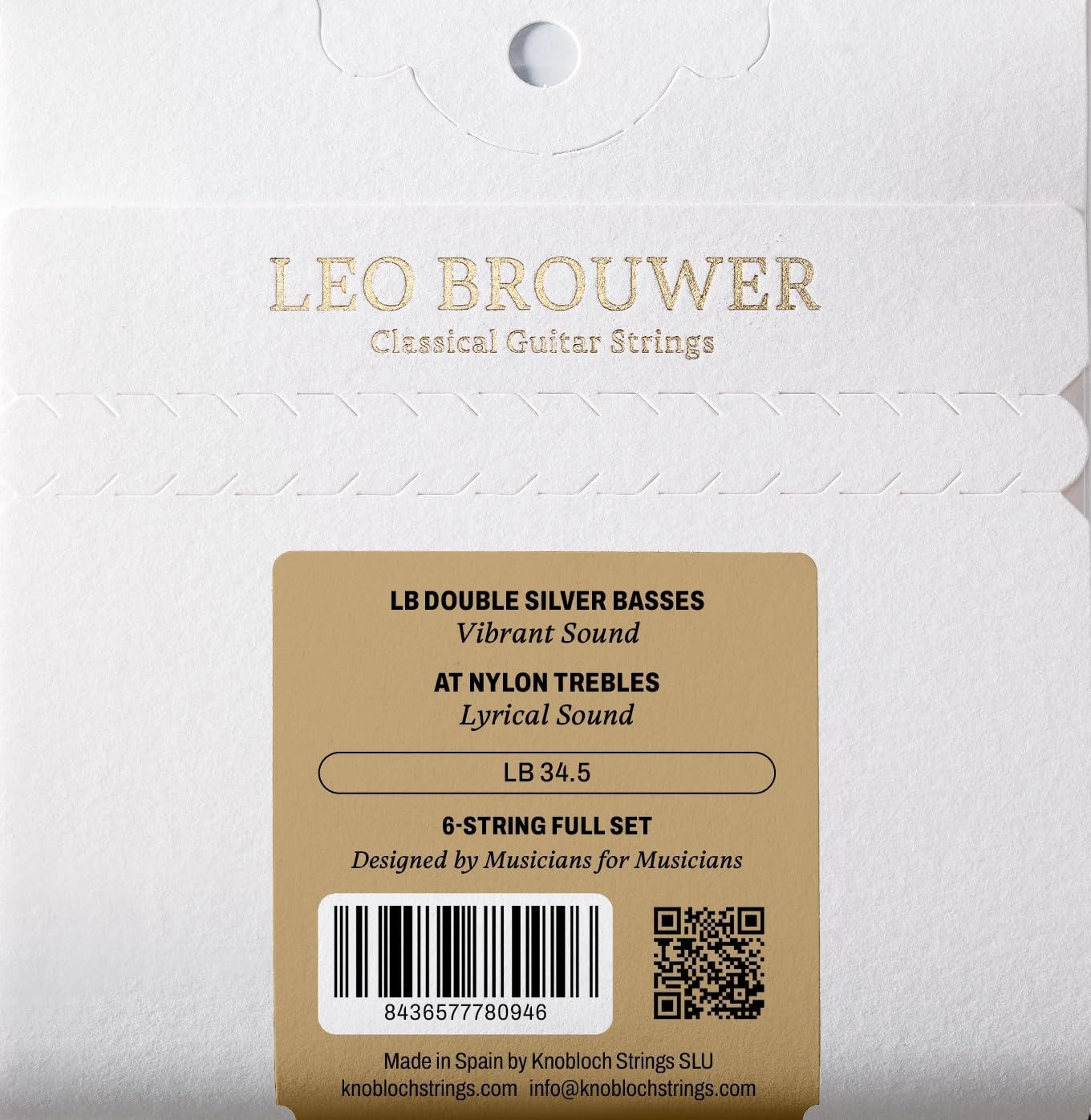 KNOBLOCH STRINGS 500LB - LEO BROUWER High Tension 34.5