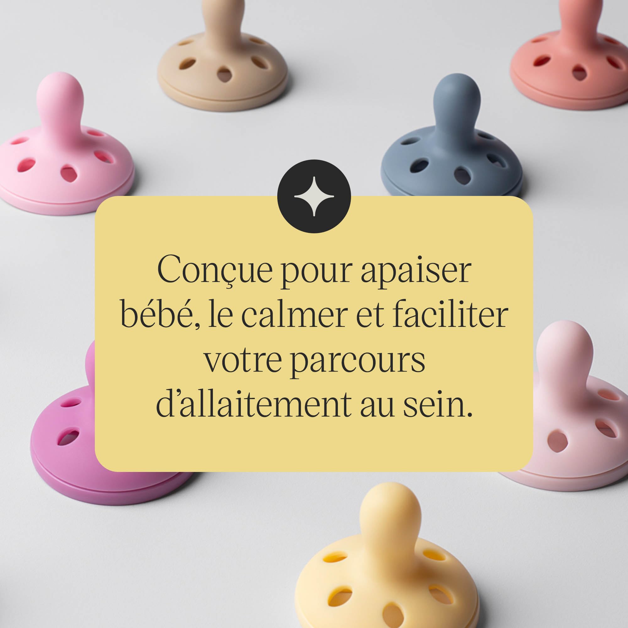 Tommee Tippee Sucette Imitant le Sein 0-6 Mois Lot de 4 Silicone Orthodontique