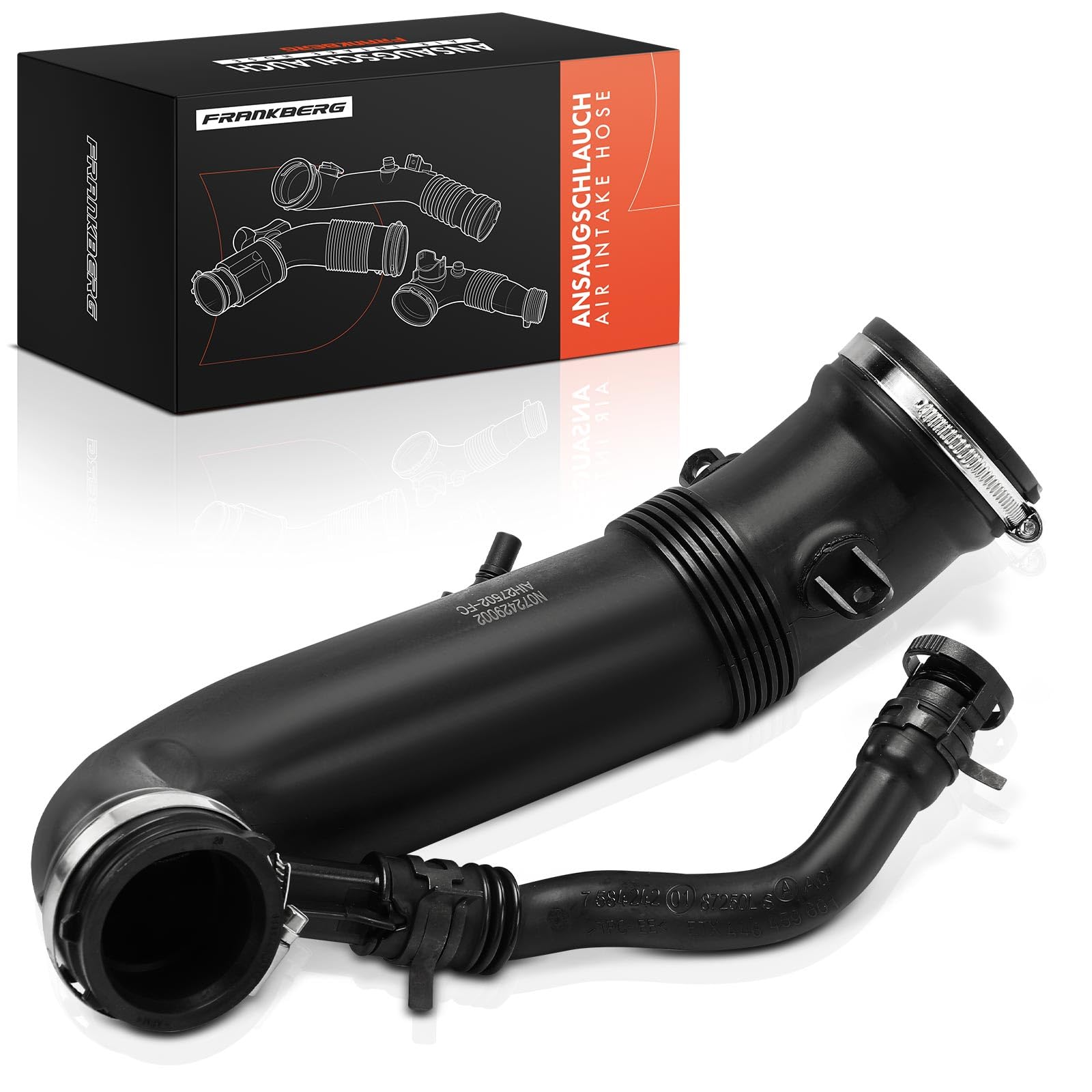 Frankberg Tubo de aspiración de aire para automóviles Compatible con M.i.n.i cabrio R57 C.o.o.p.e.r S M.i.n.i Clubman R55 C.o.o.p.e.r S M.i.n.i Countryman R60 C.o.o.p.e.r S ALL4 Replace# 13717627502