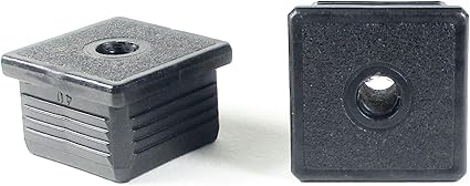 Ajile Embout Insert Plastique Rond Noir Pour Tube De Diam. Exterieur 32