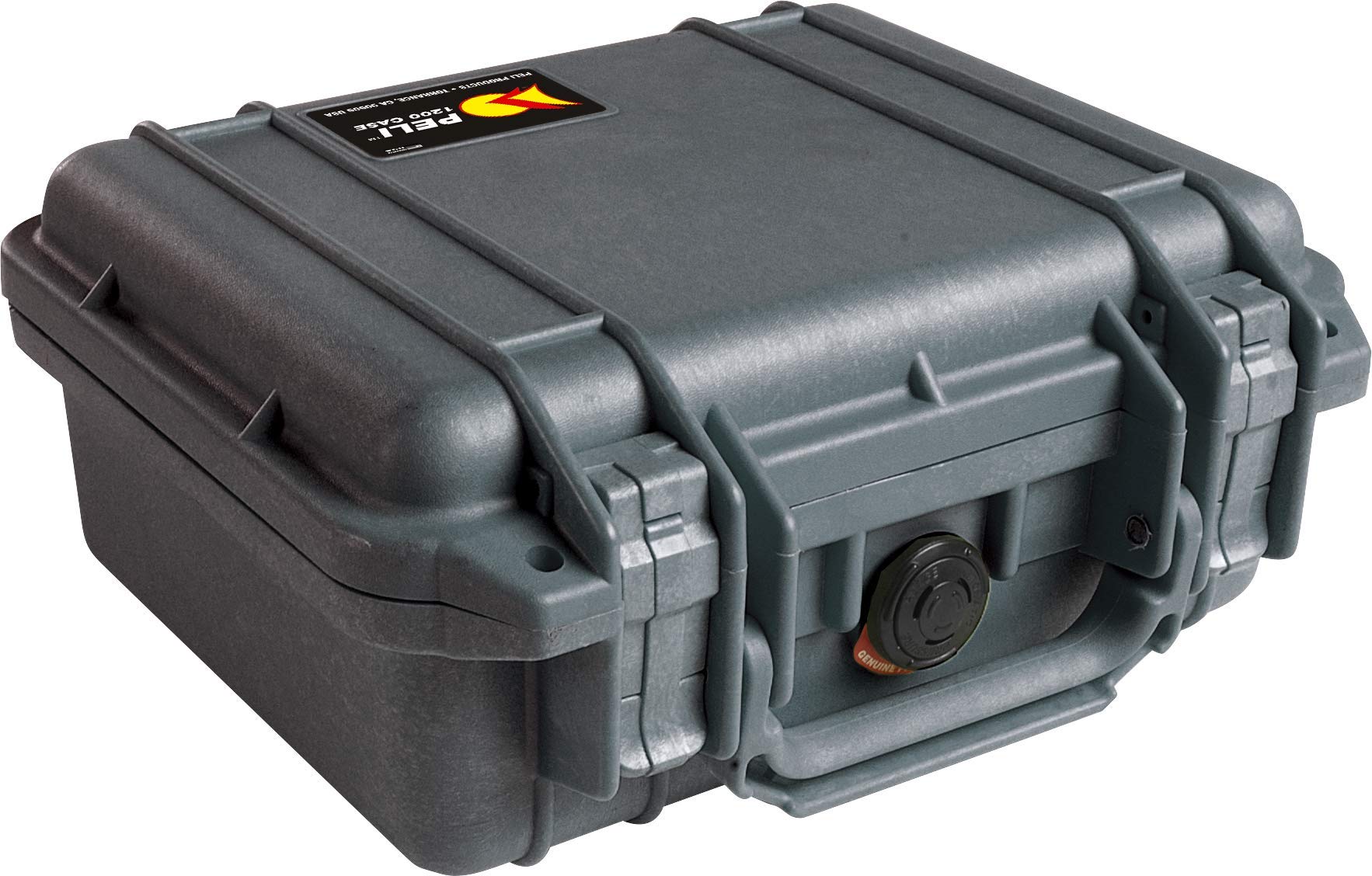 PELI 1200 Koffer für Profikameras, IP67 Wasserdicht, 4L Volumen, Mit Schaumstoffeinlage (Anpassbar), Schwarz
