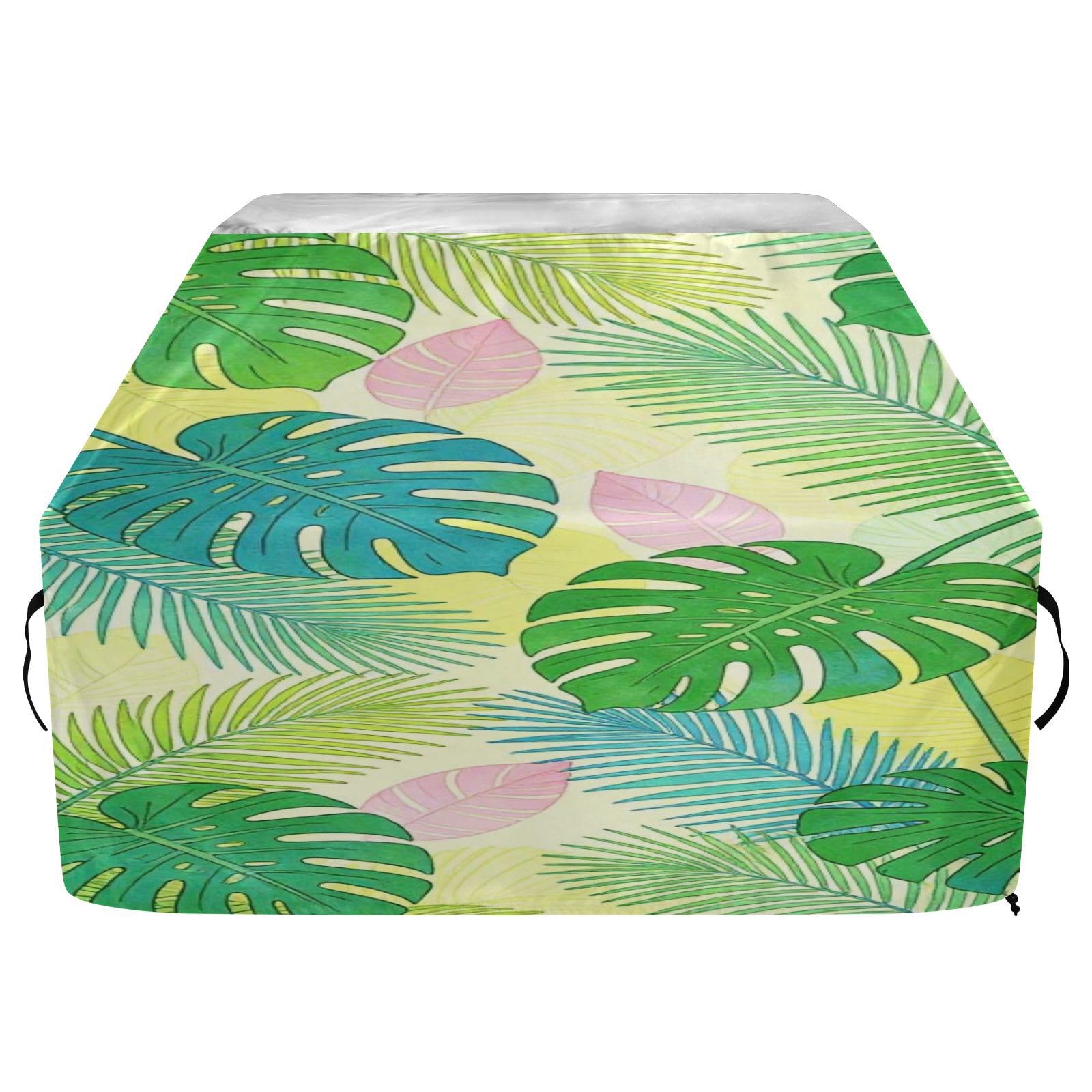 Grande copertura per griglia, 165 cm, resistente, antistrappo, resistente allo sbiadimento, per esterni, grande, copertura per griglia Sprint Monstera Leaf Summer