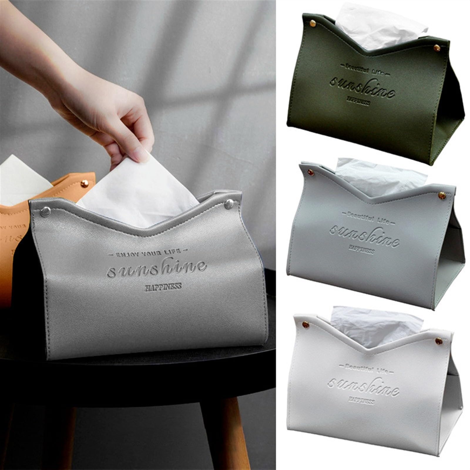 Kosmetiktücherbox Kreative Tissue Box Hause Wohnzimmer Dekoration Schlafzimmer Küche Desktop wasserdichte Staubdicht Lagerung Box Serviette Halter Taschentuchspender (Color : 1)