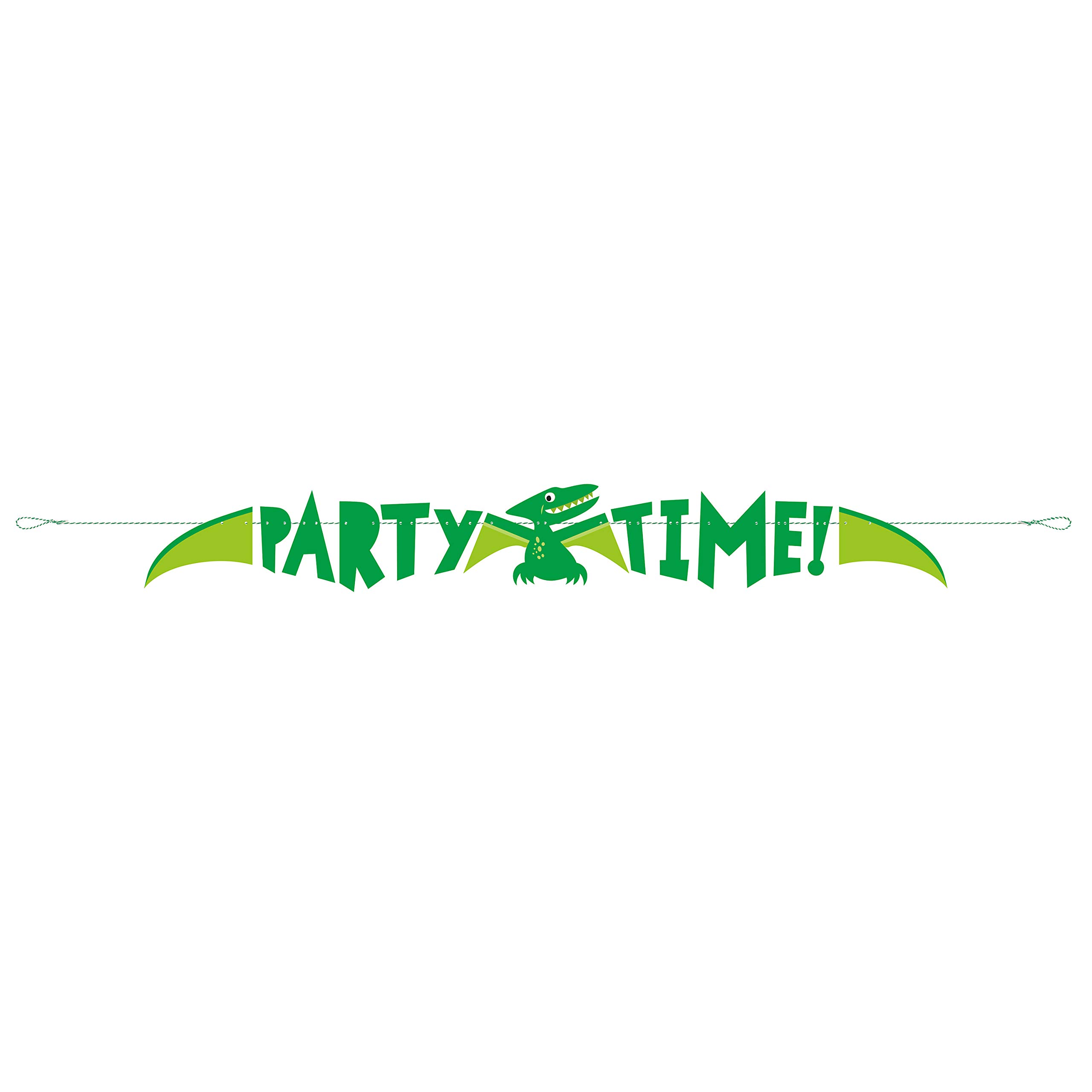 Blue & Green Dinosaur Banner (152cm) - Vibrant, Fun & Prehistoric Party Decor - Ideal for Kids' Birthdays, Events & Dino Themed Bash - 1 Pc