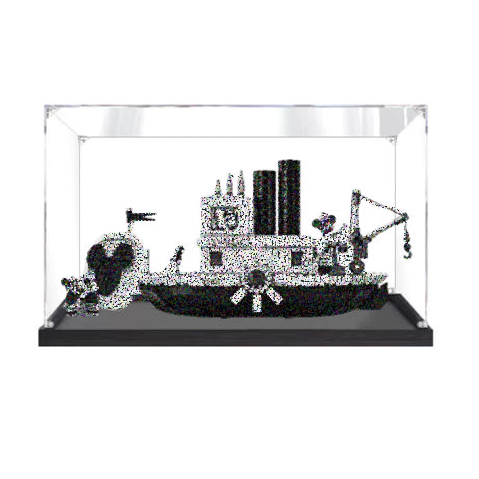 Clear Acrylic Display Case Only for Lego 21317 Steamboat (2mm)