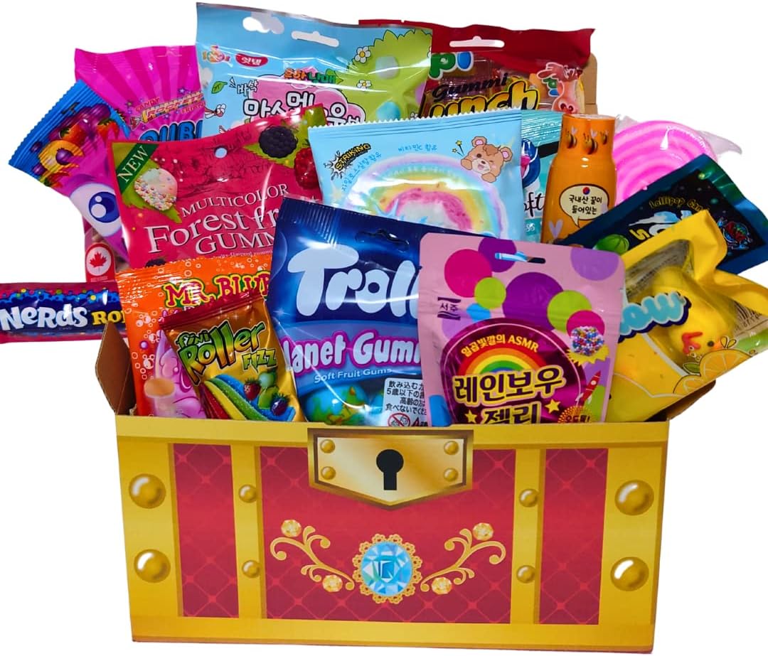 【映える 可愛い 海外 お菓子 詰め合わせ】ASMR SNS セット 海外 日本 韓国 ギフト プレゼント 景品 クリスマス ぴきしぇも 宝箱 キングダム