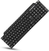 ZEBRONICS ZEB-KM2100 Multimedia USB Keyboard Comes with 114 Keys Including 12 Dedicated Multimedia Keys & with Rupee Key