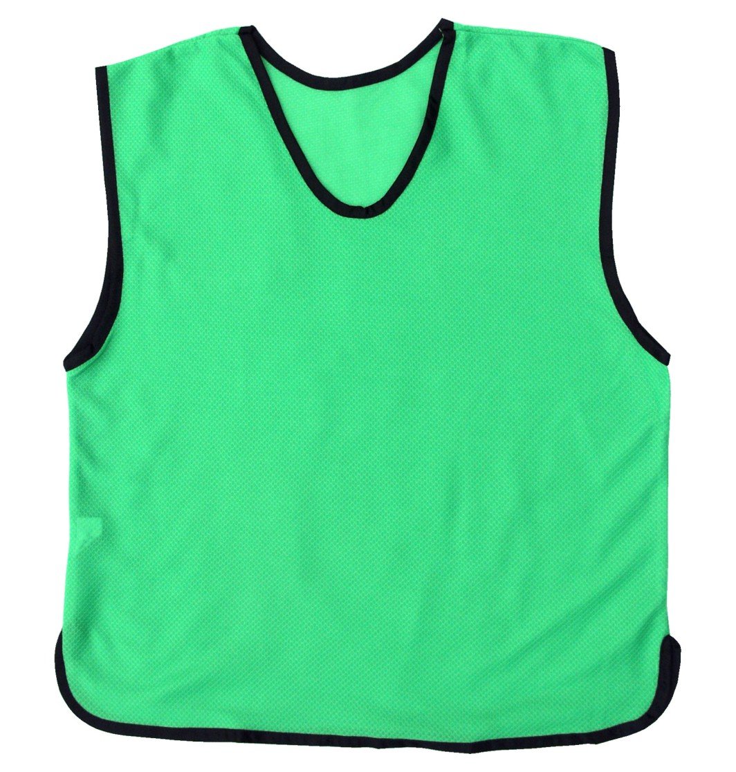 PROSTYLE SPORTS 10 X Football Training Bibs Football Netball Rugby Hockey Cricket - Green - Adult