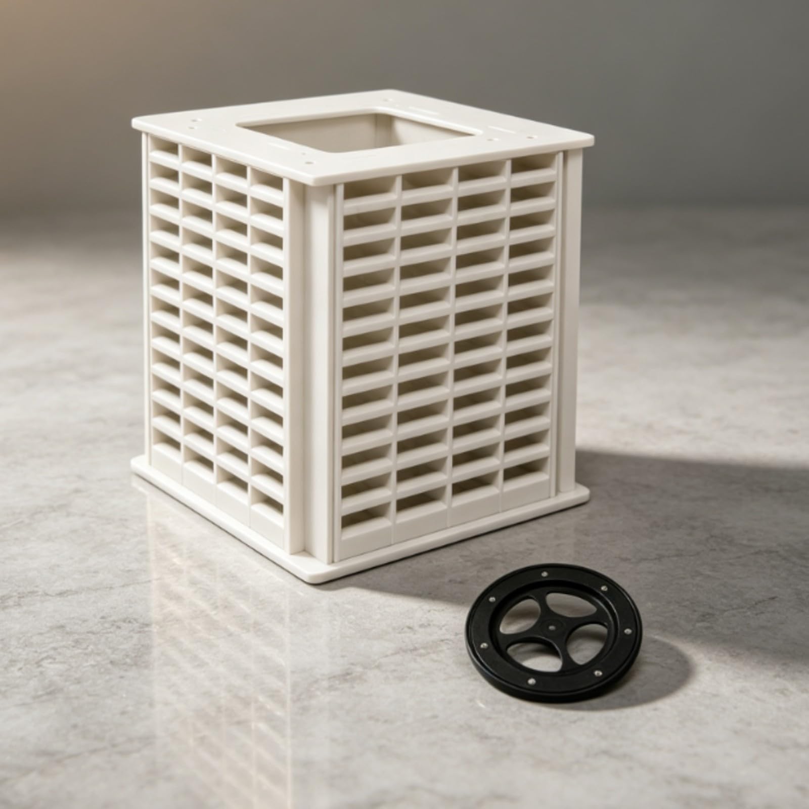 Organizer Girevole a 260 Scomparti Alta Capacità Organizzatore con Base Girevole Resisn All'umidità Portaoggetti da Tavolo in PVC per Studio, Metallo Orizzontale