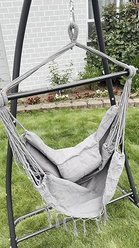 Hammock Chair Swing With Stand Hammock Chair Stand,Heavy-Duty