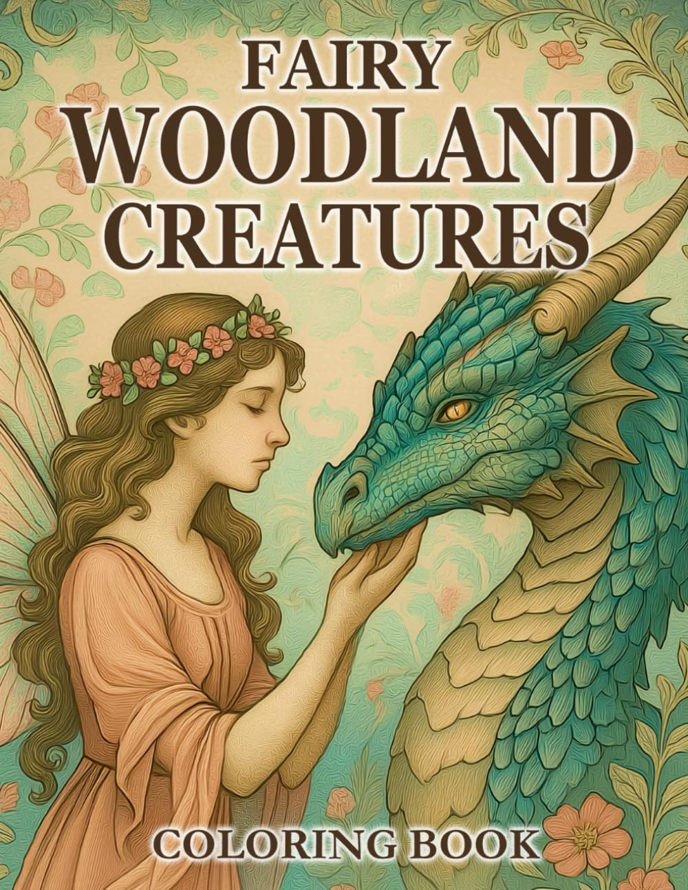 Fairy Woodland Creatures: Coloring Book For Adults - A Collection of Enchanted Fairies, and Mystical Woodland Animals for Creative Relaxation