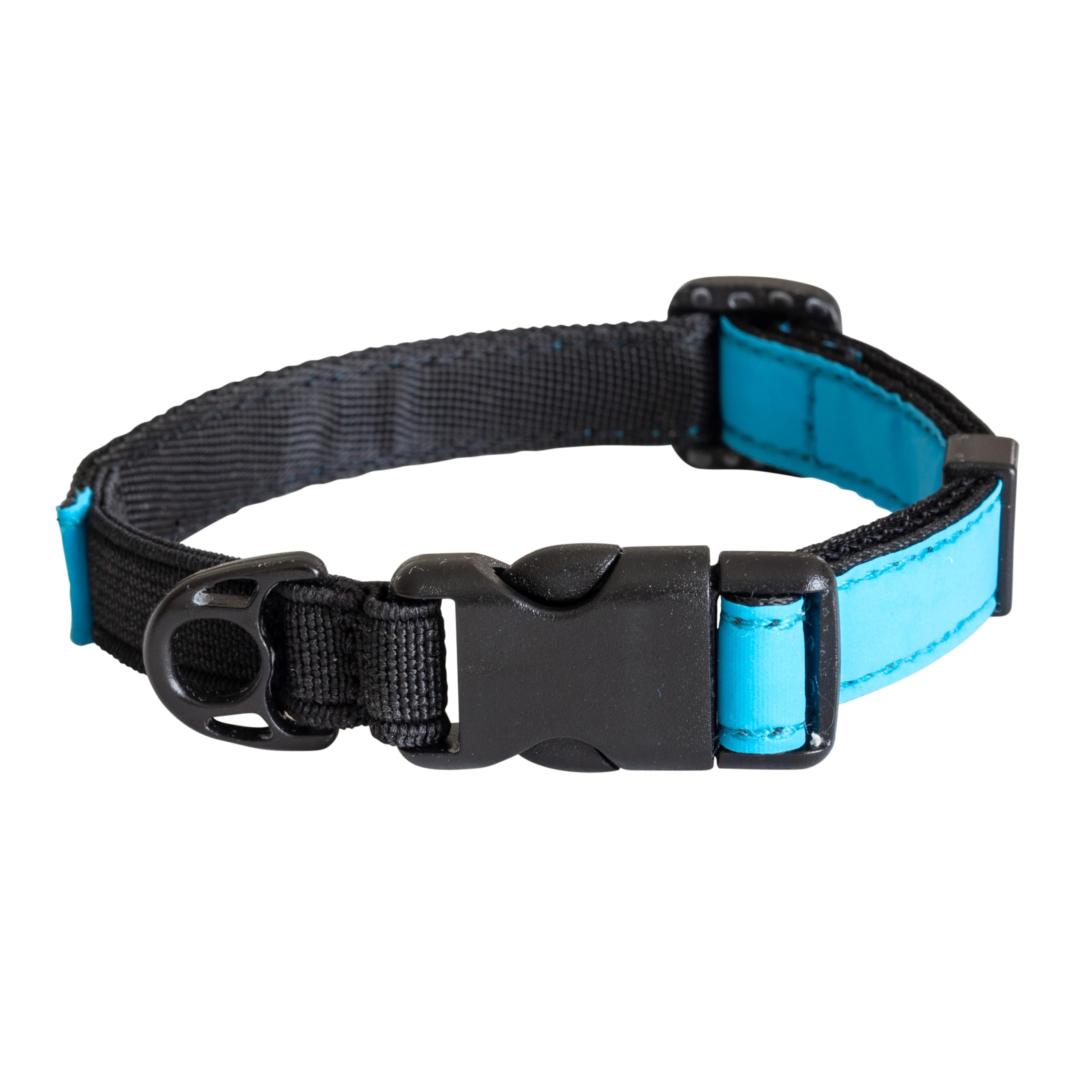 CatGoods Reflective Blue Stretch Cat Collar – Escape-Safe Alternative to Breakaway, Adjustable, Comfortable, ID and Bell Attachment