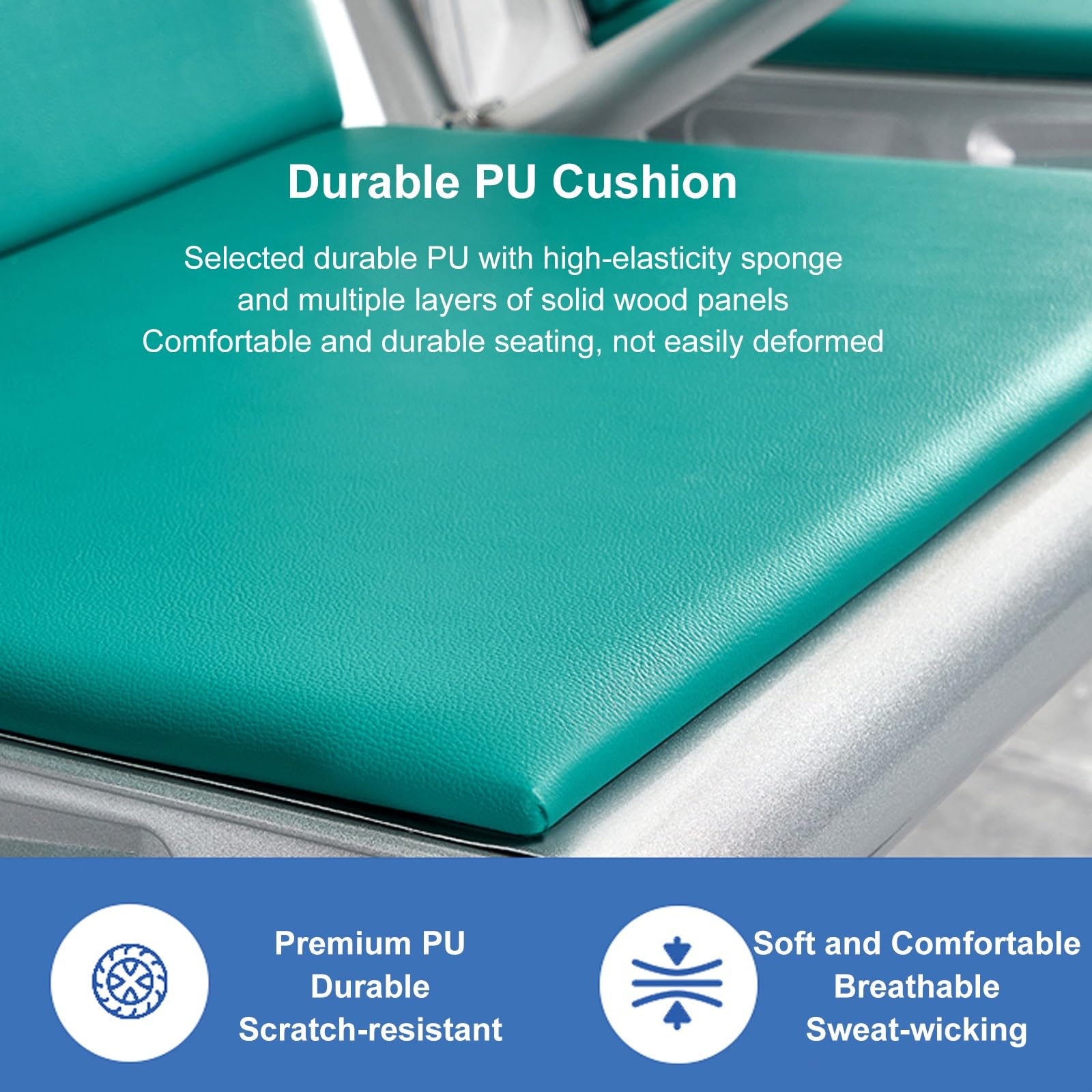 Fauteuil inclinable avec Support pour Usage médical Salle d'attente, siè Confortable avec accoudoir en Bois Massif