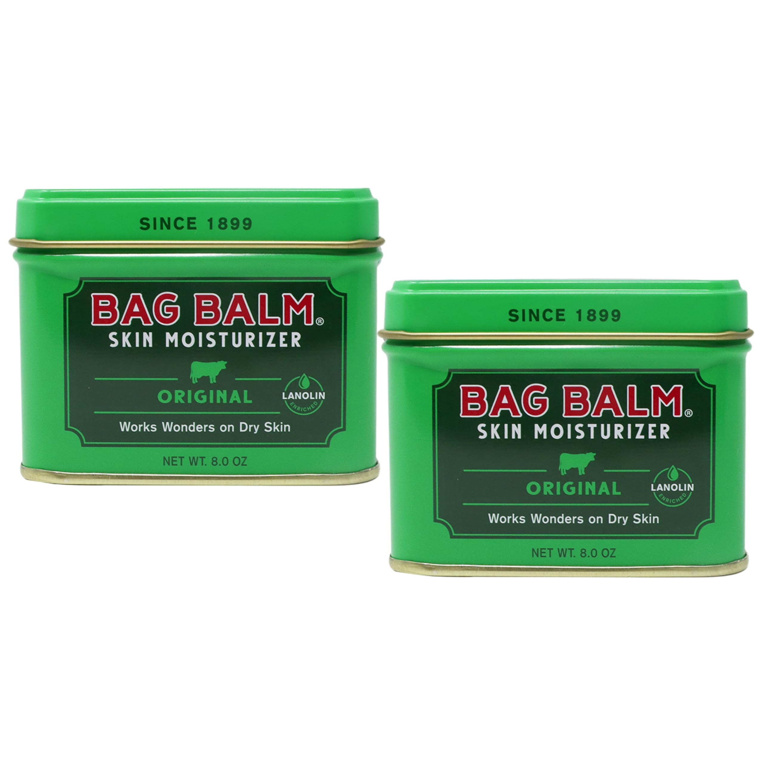 Bag BalmVermont’s Original Pet Paw & Skin Balm – Moisturizing Salve for Dry, Cracked Paws, Noses & Rough Skin – 8 Ounce – 2 Pack