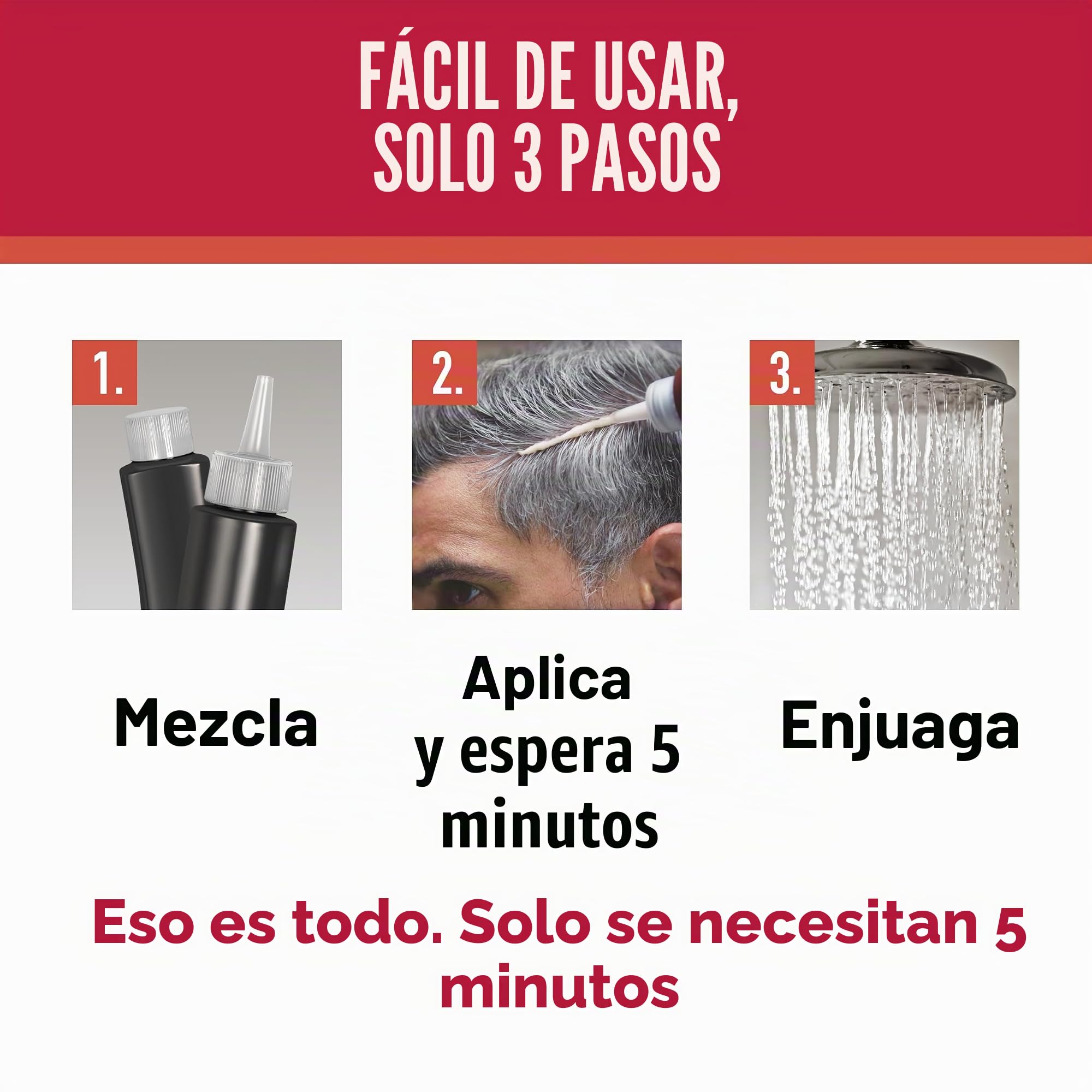 Just For Men Tinte de gel semipermanente para cabello masculino, sin amoniaco, con queratina y vitamina E para cabello fuerte, rubio oscuro, H15 (3 paquetes)