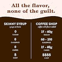 Vista 98 de Jordan's Skinny Syrups - Caramelo de mantequilla, jarabe saborizante sin azúcar, botella de 25.4 onzas (paquete de 1)