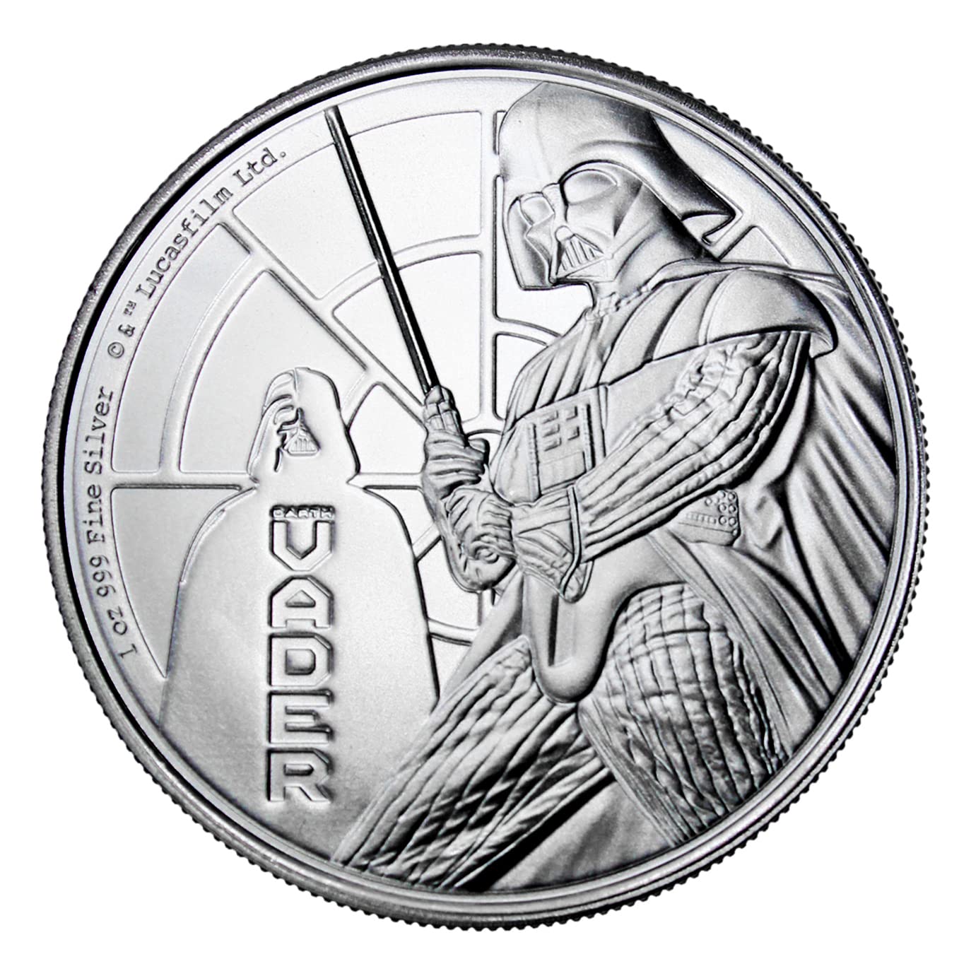 2022-1 oz Niue Silver Star Wars Darth Vader Coin Brilliant Uncirculated with Certificate of Authenticity $2 Seller BU