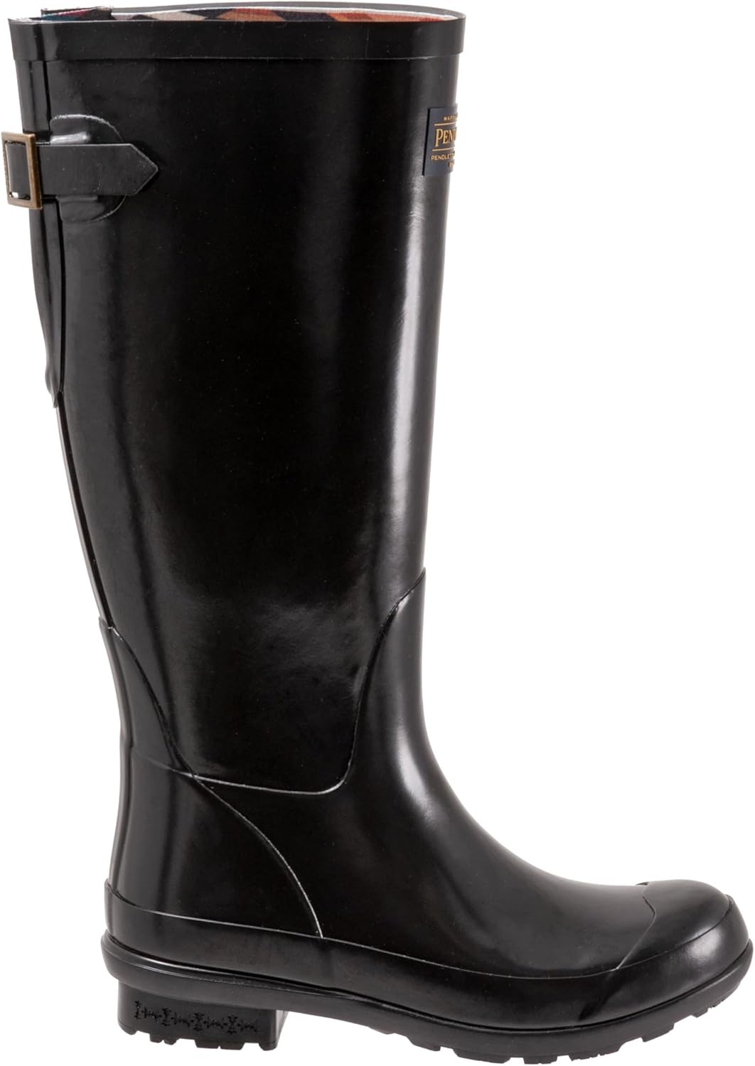 PENDLETON Women's Tall Rain Boots, Premium Rubber, Adjustable Buckle, Non-Slip Sole, 13.75" Shaft