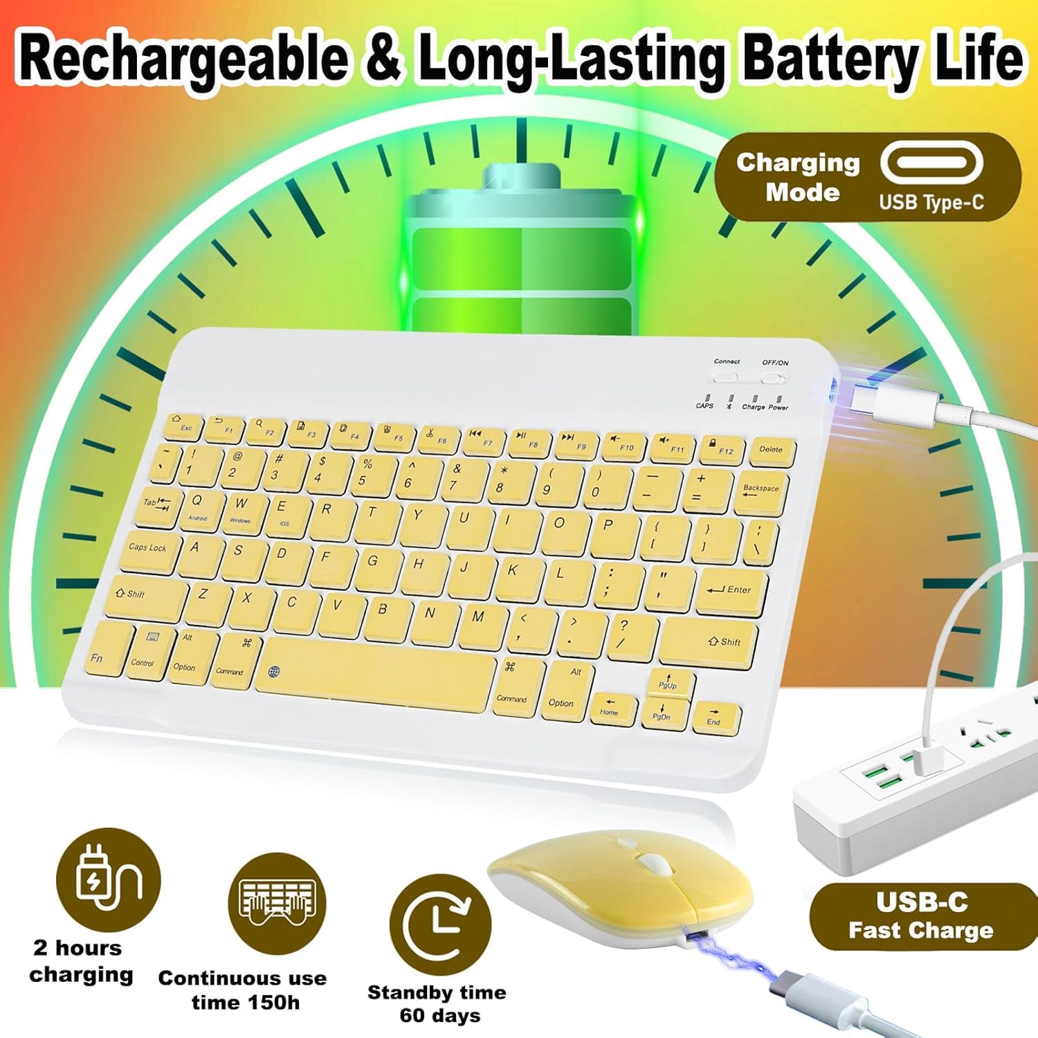 ErgoSlide mini toetsenbord Draadloos zwart