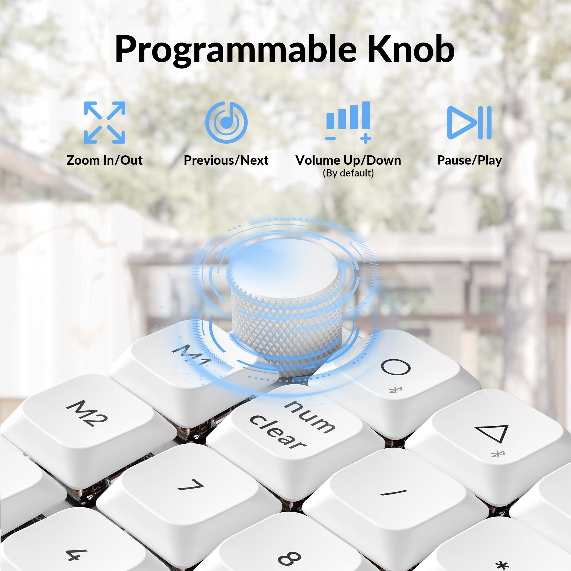 Amazon.com: Keychron K0 Max QMK Wireless Custom Number Low-Profile