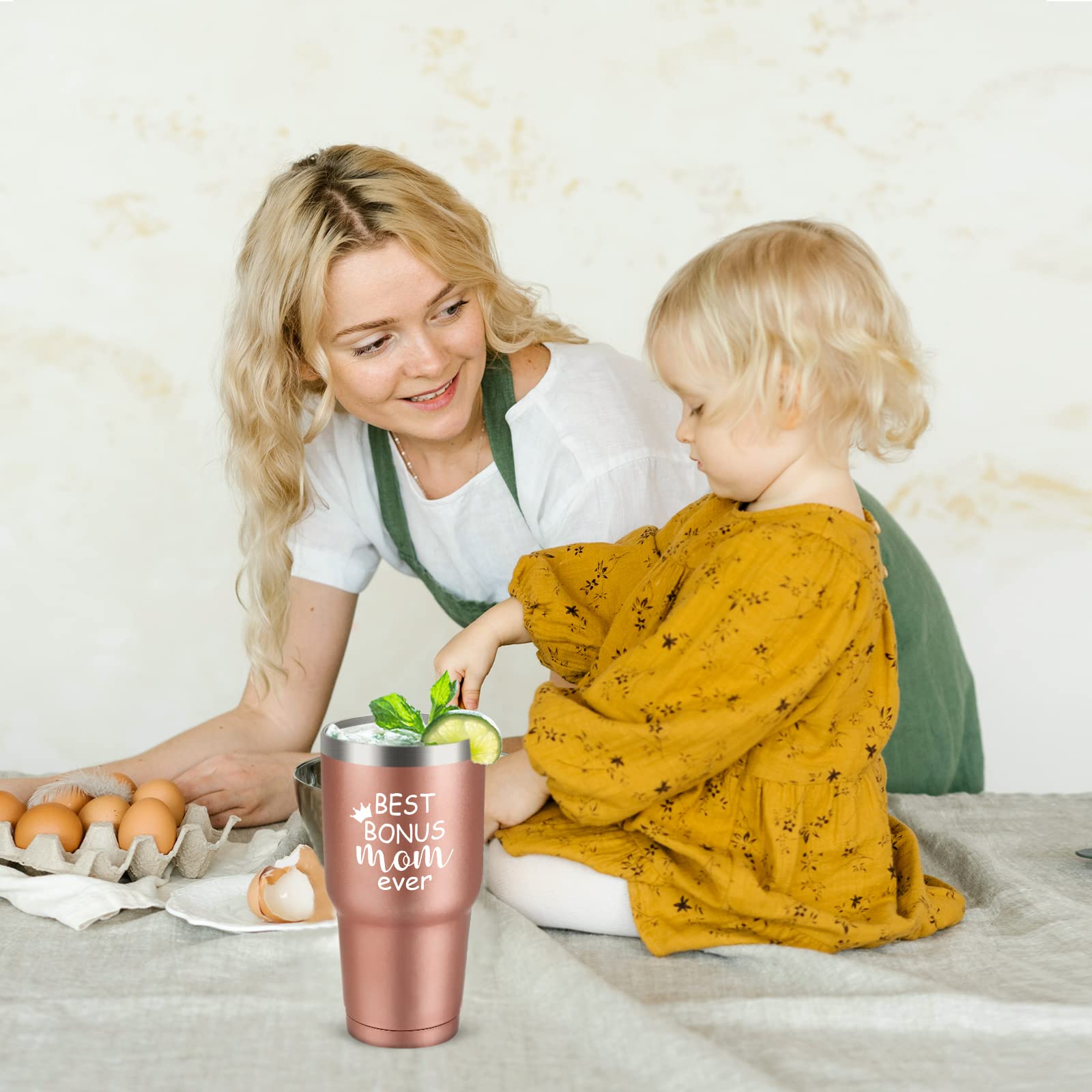 GINGPROUS Trinkbecher Für Mütter – Isolierter Edelstahlbecher 590 Ml, Personalisierbar Für Babyparty & Muttertag
