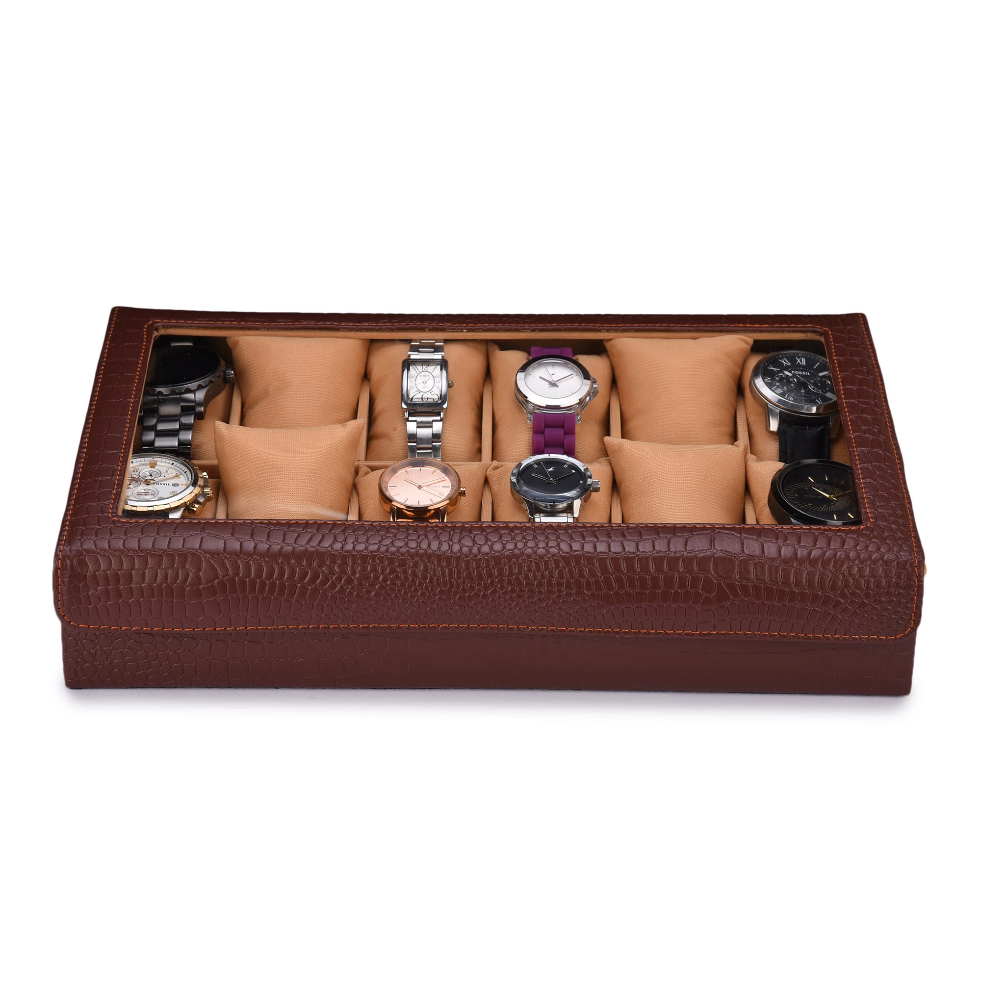 essart PU Leather Watch Organiser Box for 12 Watches-10029 (B09PHC771H) Amazon Price History, Amazon Price Tracker