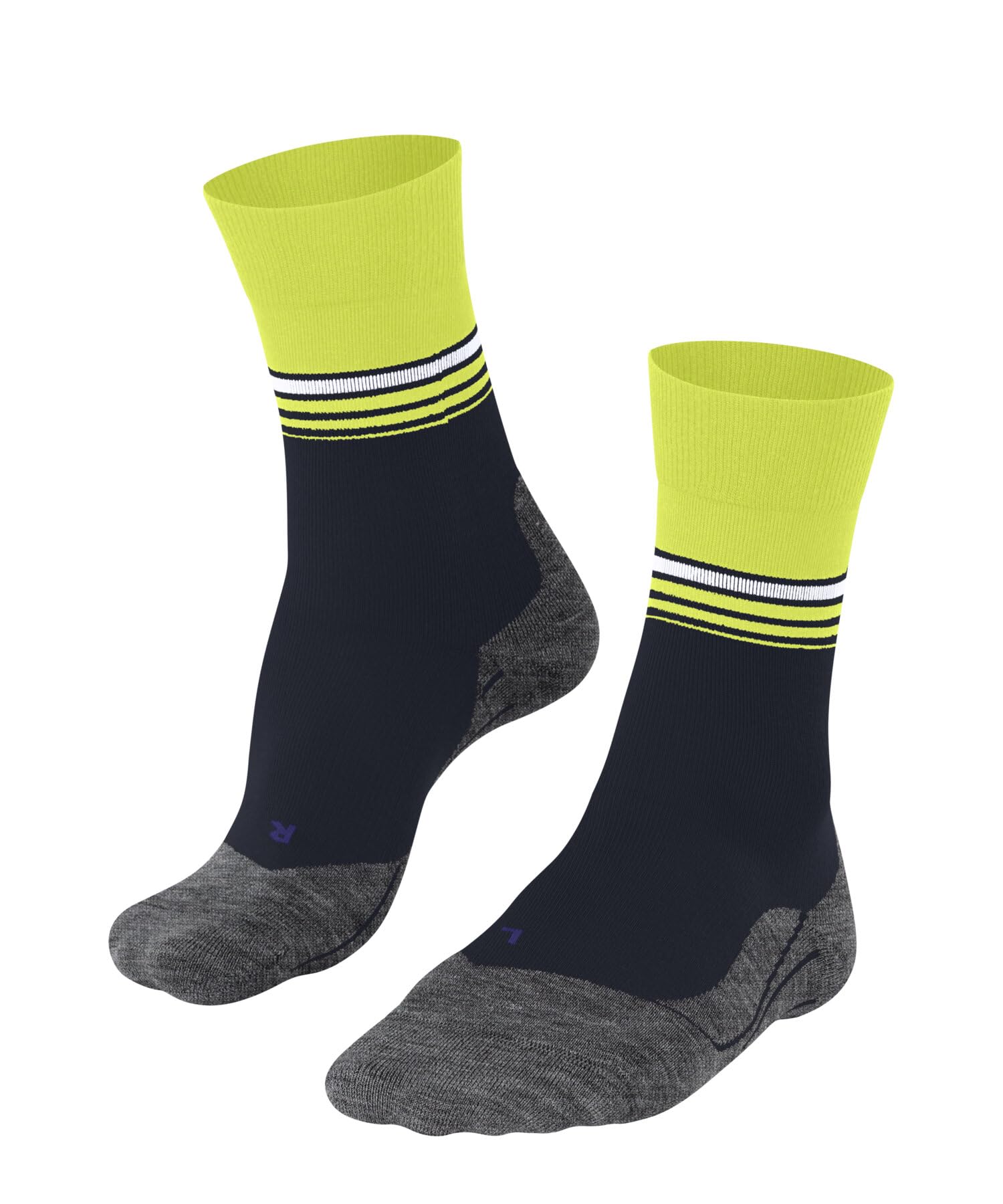 FALKE Men's RU4 Endurance Cool M So Functional Yarn Anti-Blister 1 Pair Running Socks, Blue Space 6116 Stripe, 11-12.5
