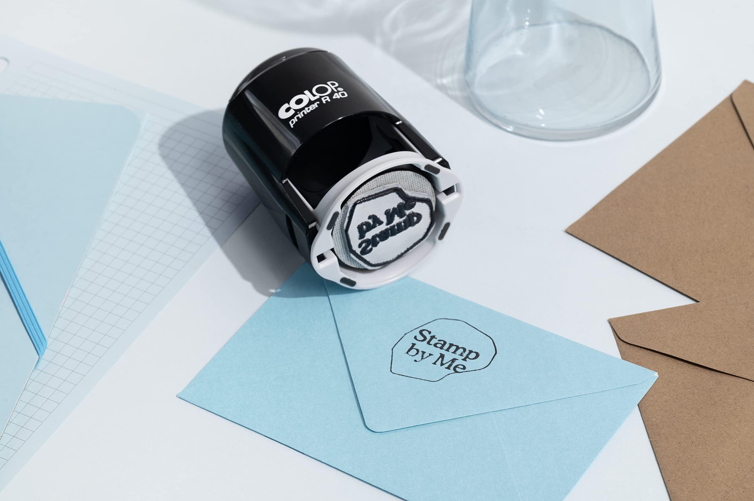 Sello Personalizado Logo Stamp by Me 4x4cm Redondo para Empresa