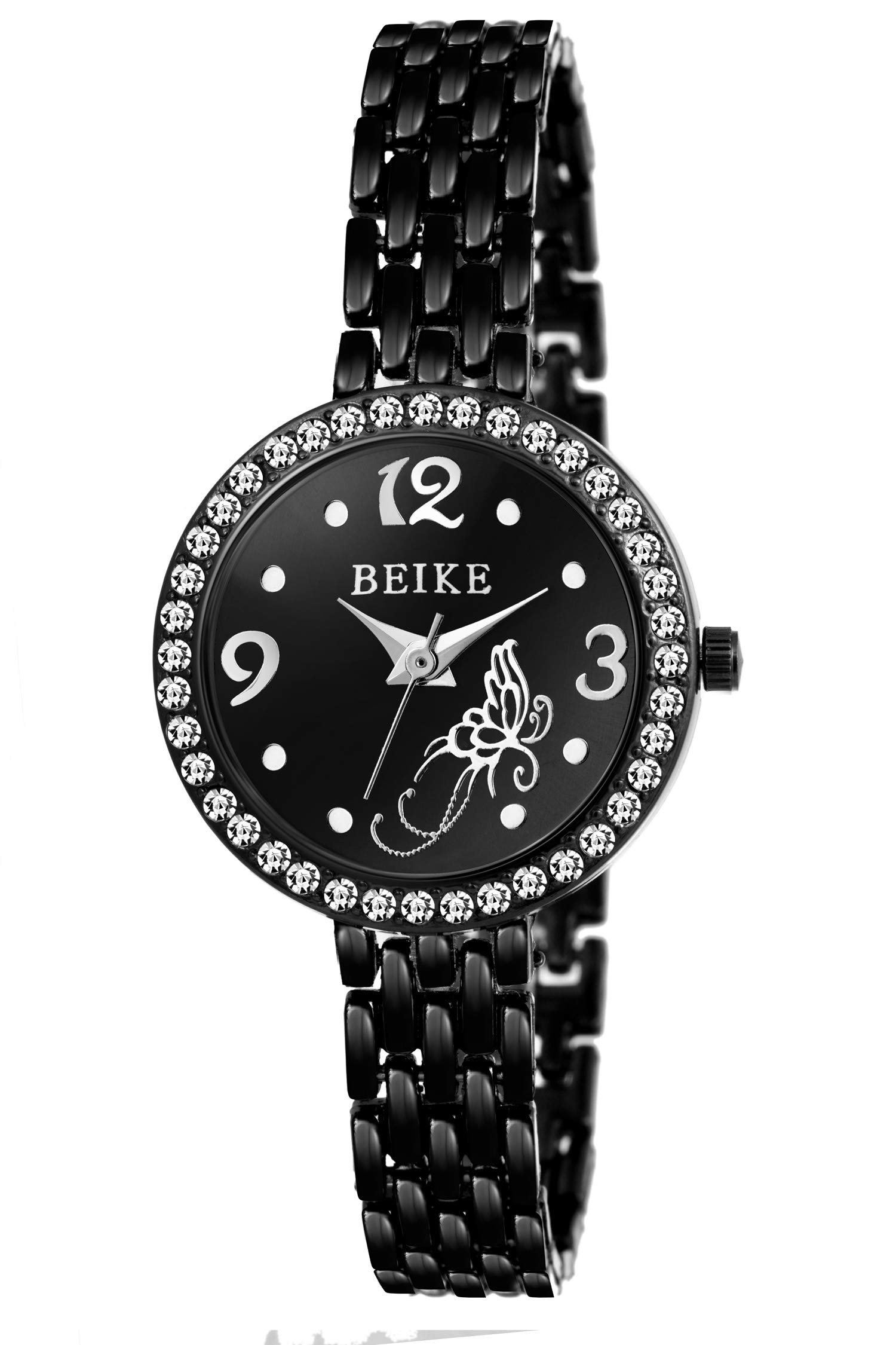 IIK COLLECTION Black Dial Metal Chain Analoge Watch for Women and Girls (IIK-1097W) (B081398WXZ) Amazon Price History, Amazon Price Tracker